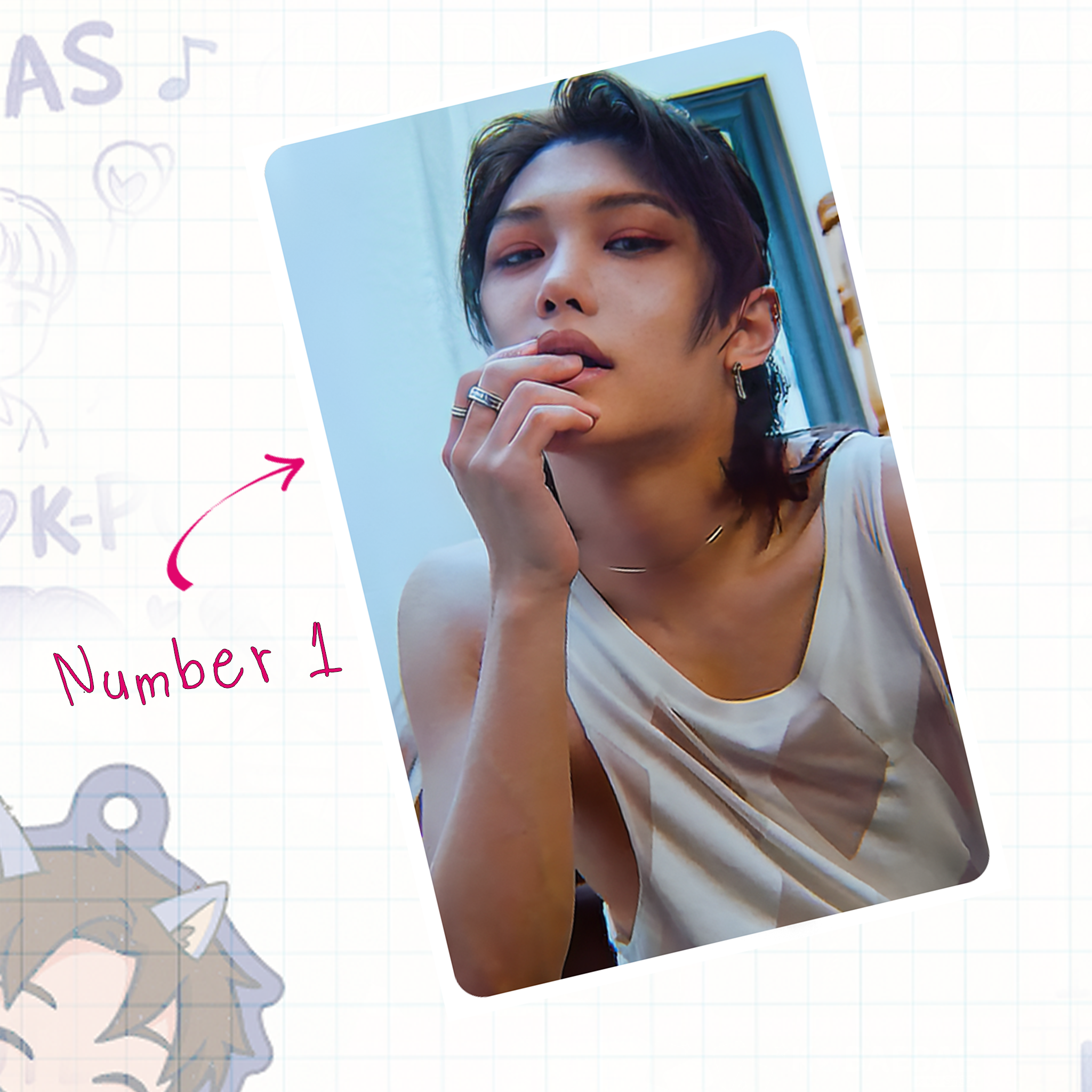 Skz - Lix handmade photocards kpop inspired - Set 1