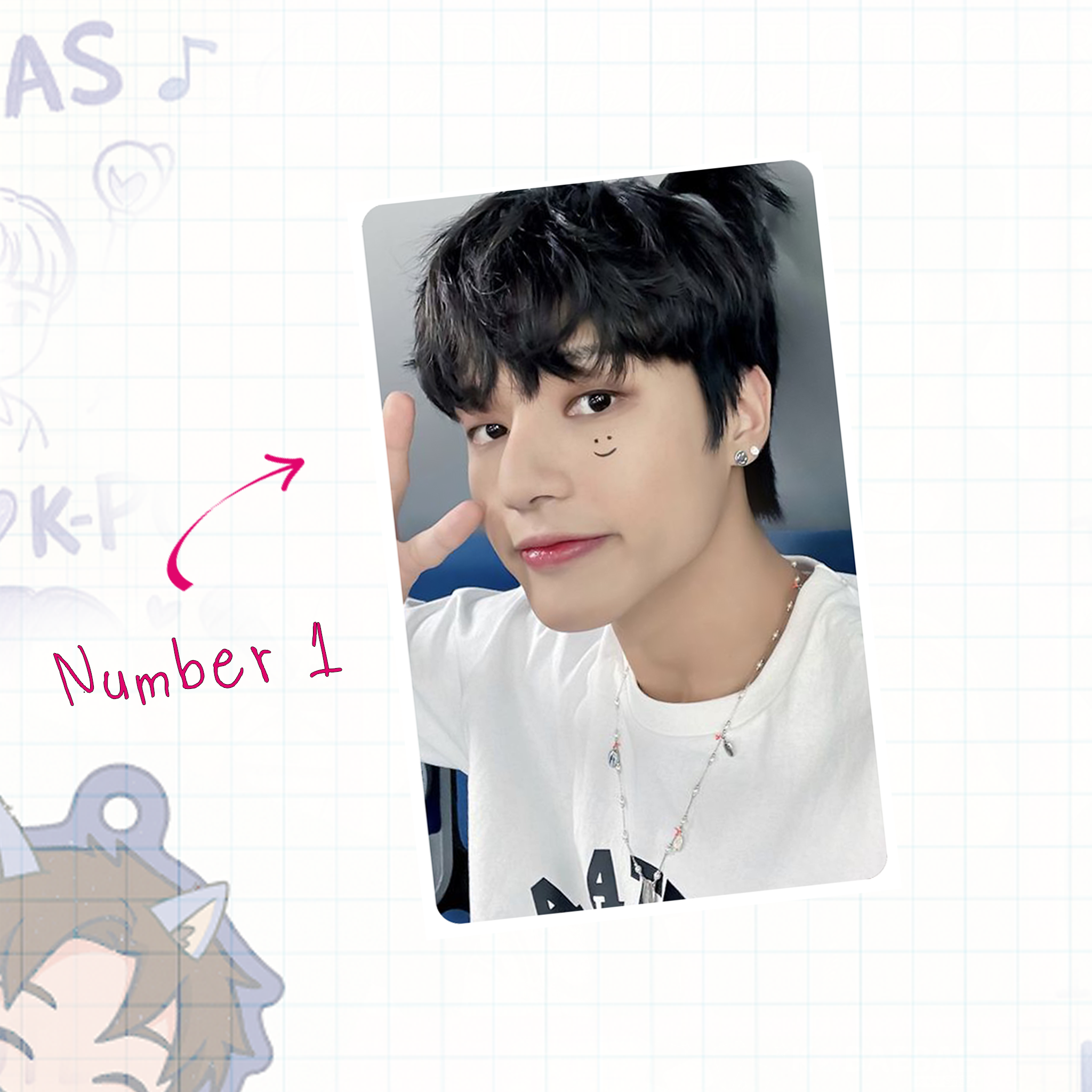 Atz - Woo handmade photocards kpop inspired - Set 1