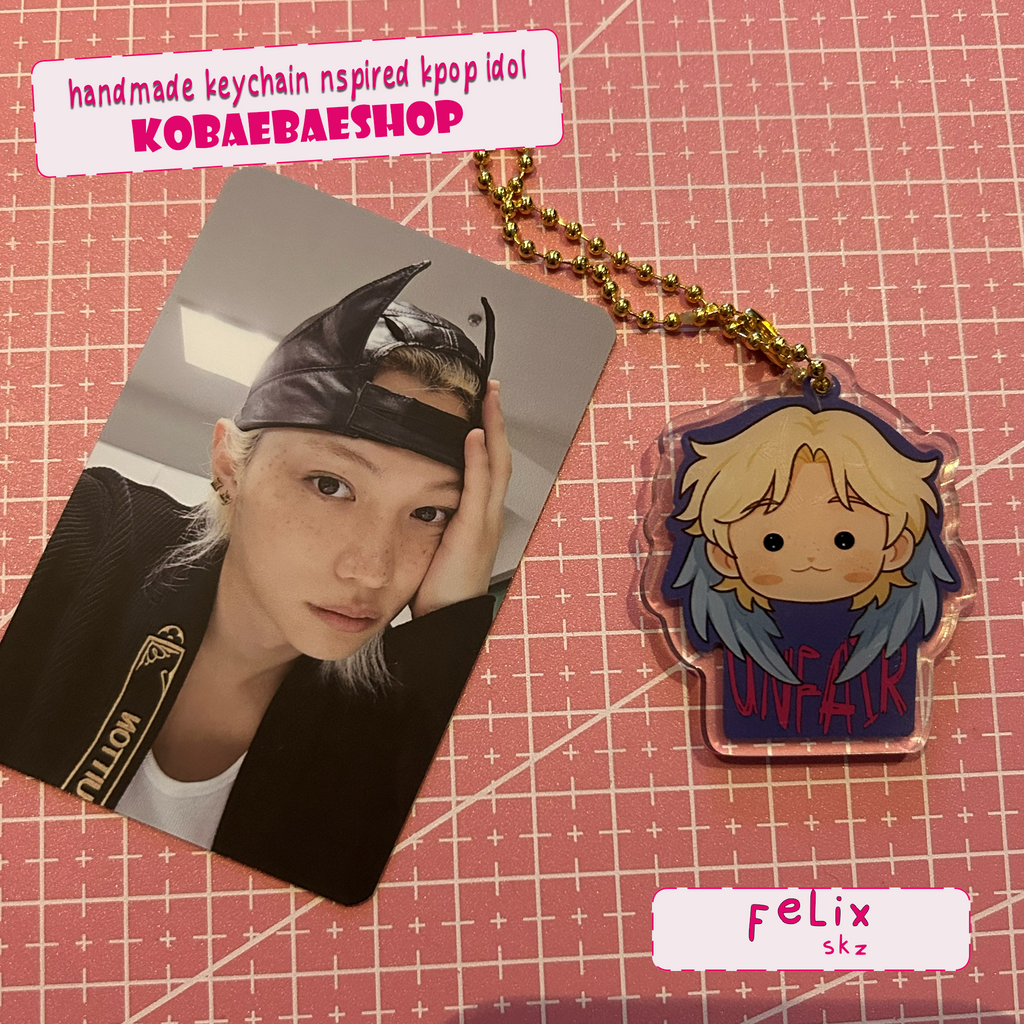 SKZ Inspired Keychain - Lix Design - Kpop Fan Gift - Fanmade Merch