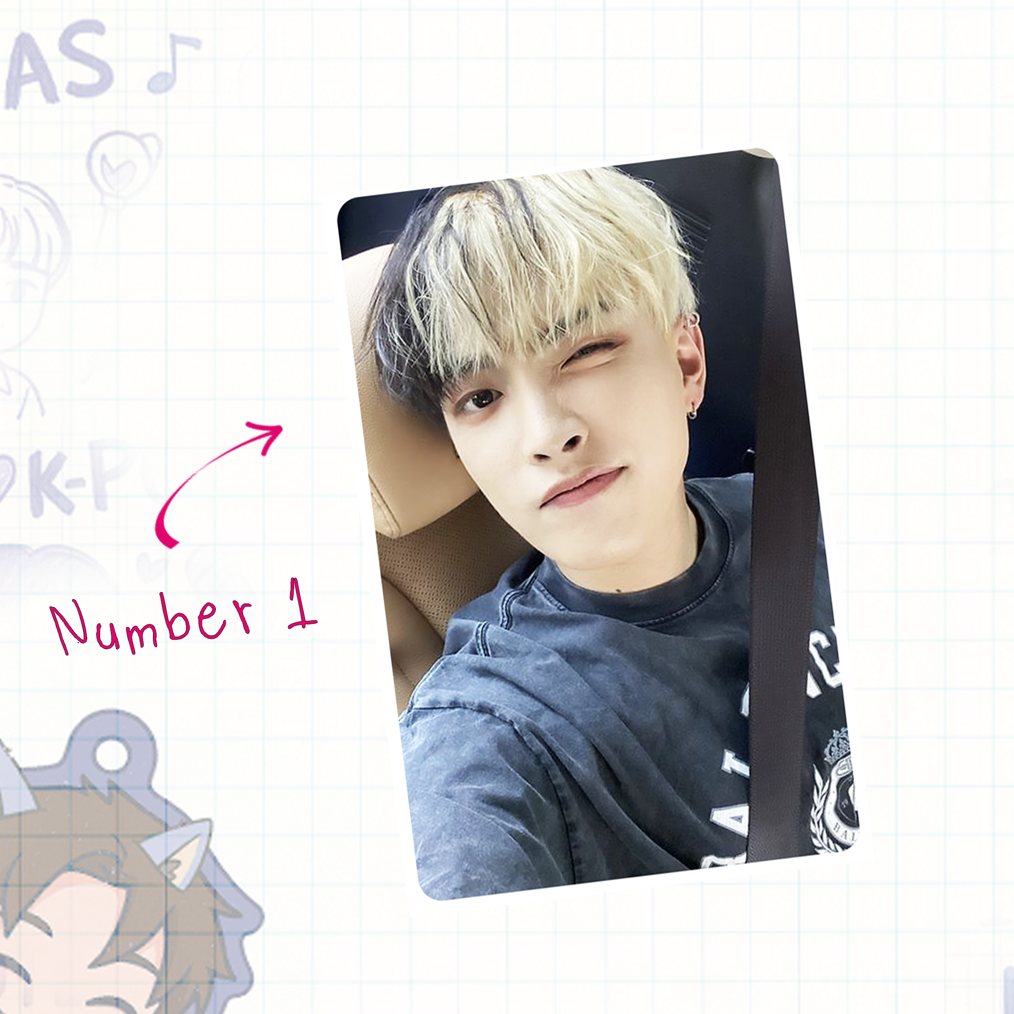 Atz - Joong handmade photocards kpop inspired - Set 1