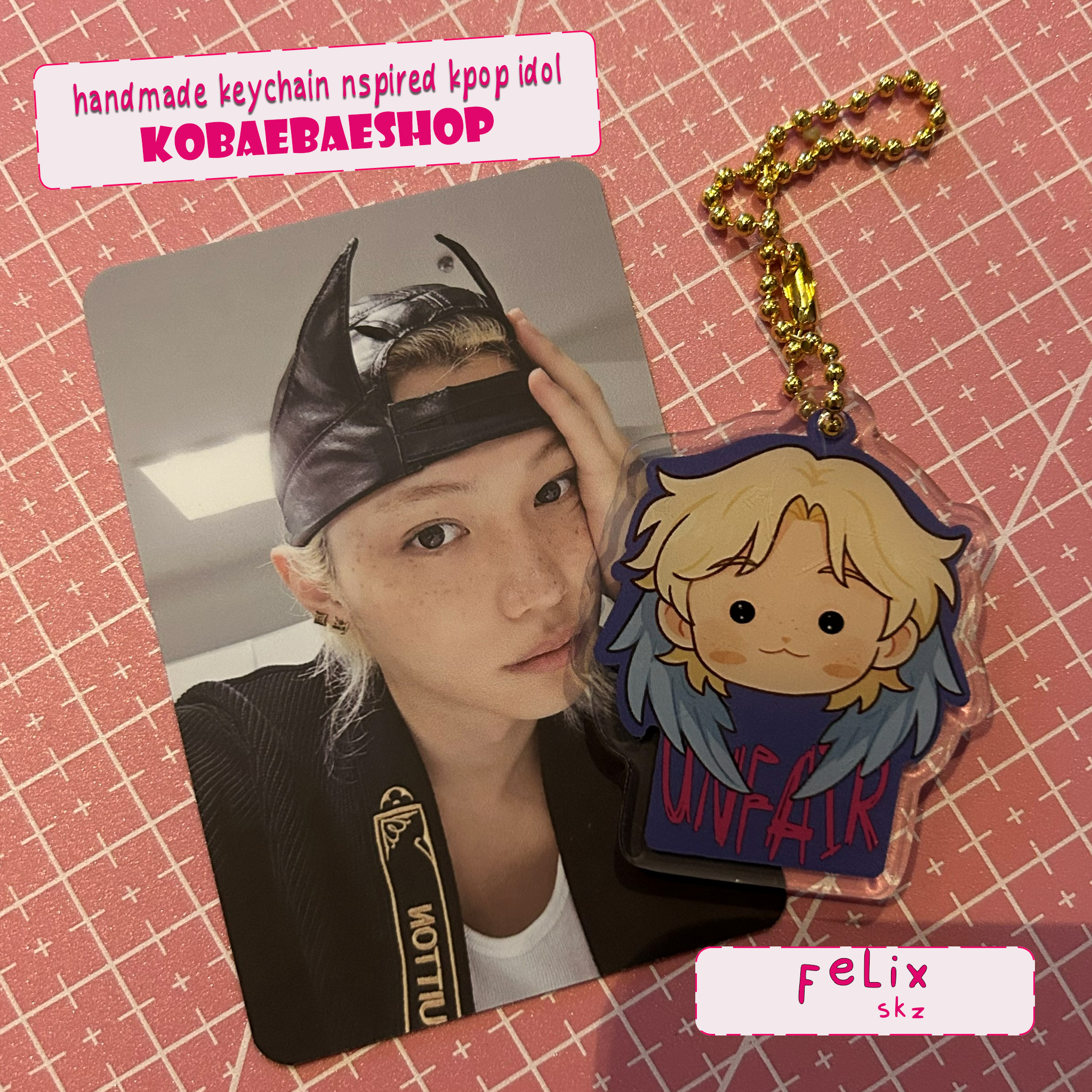 SKZ Inspired Keychain - Lix Design - Kpop Fan Gift - Fanmade Merch