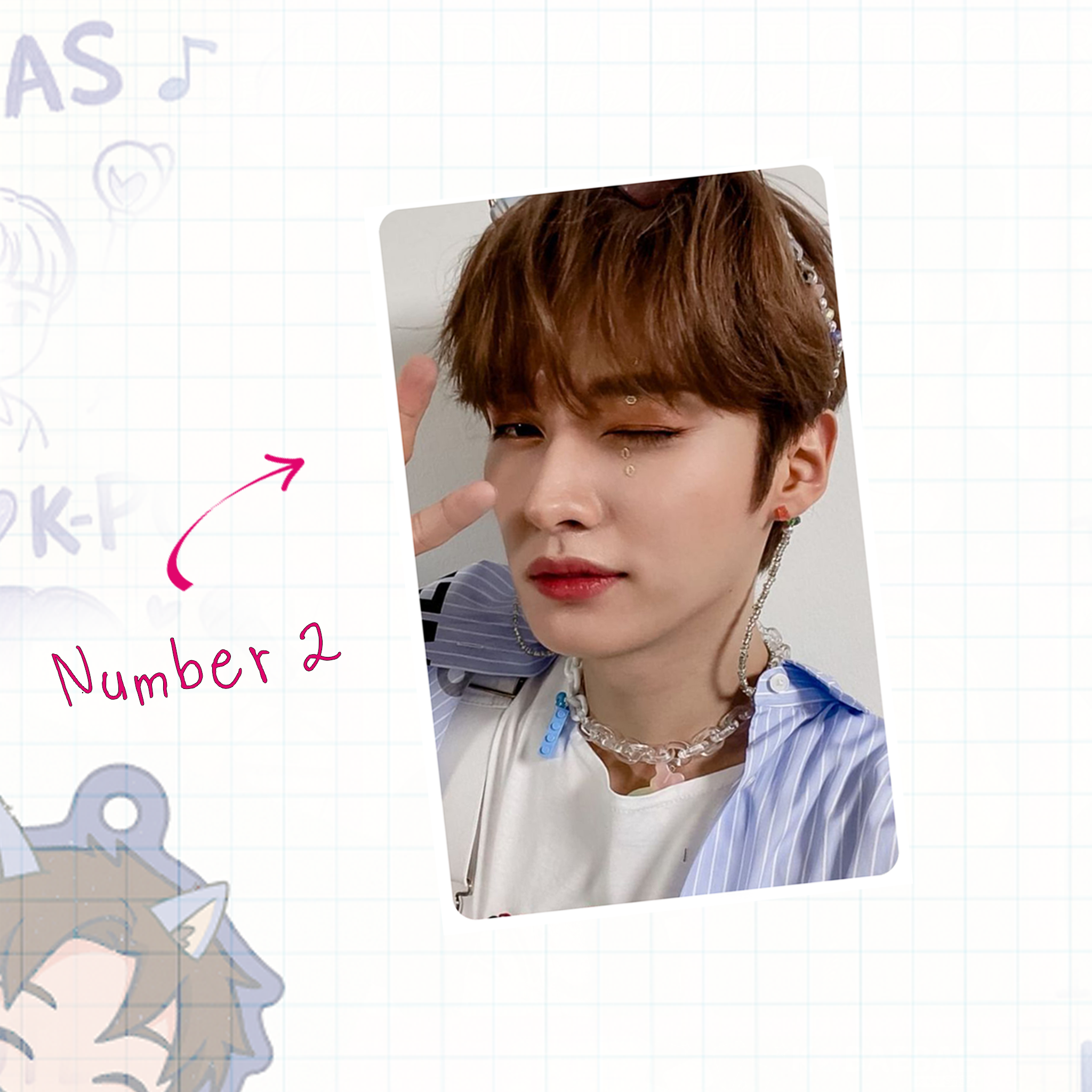 Skz - Lino handmade photocards kpop inspired - Set 1