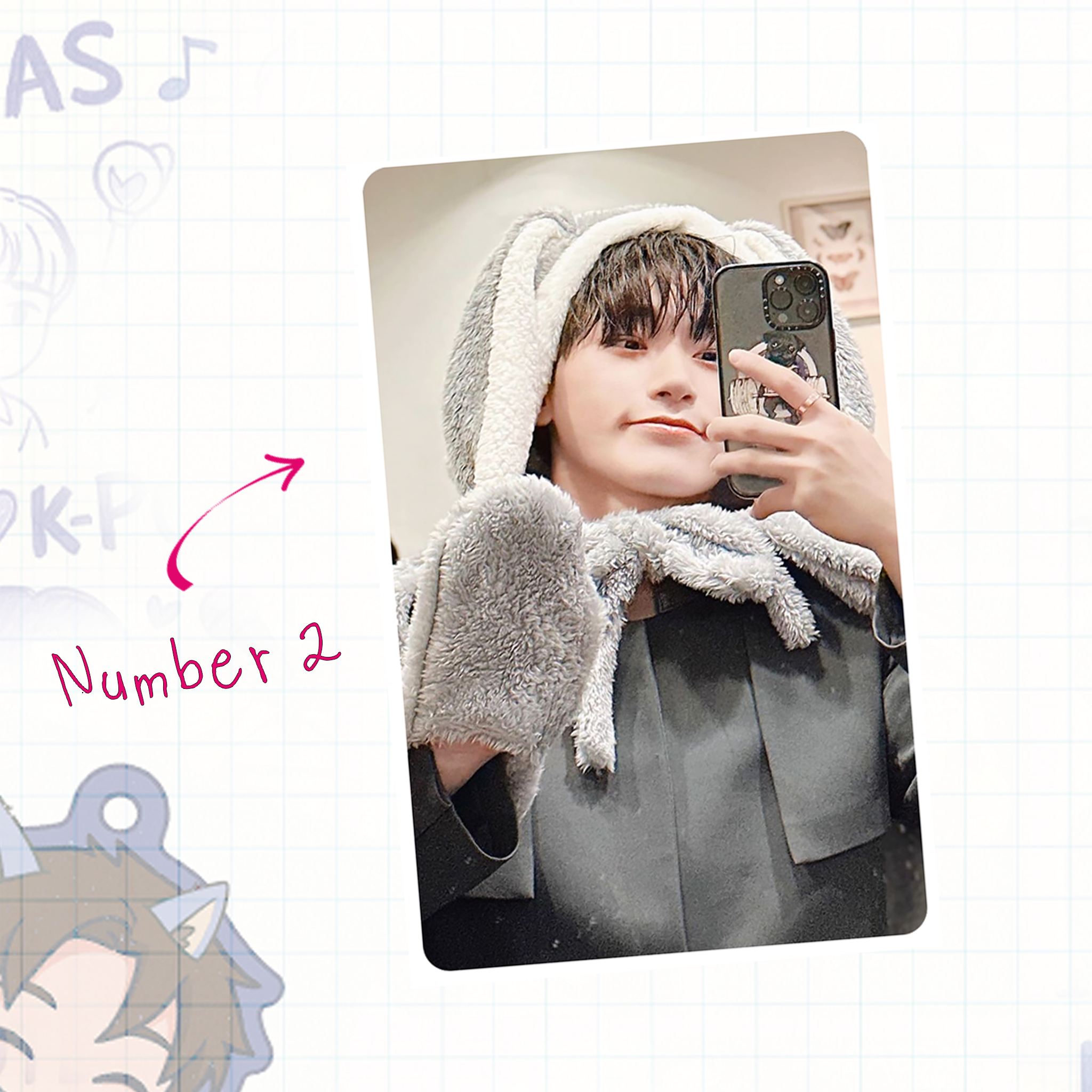 Atz - Sannie handmade photocards kpop inspired - Set 1