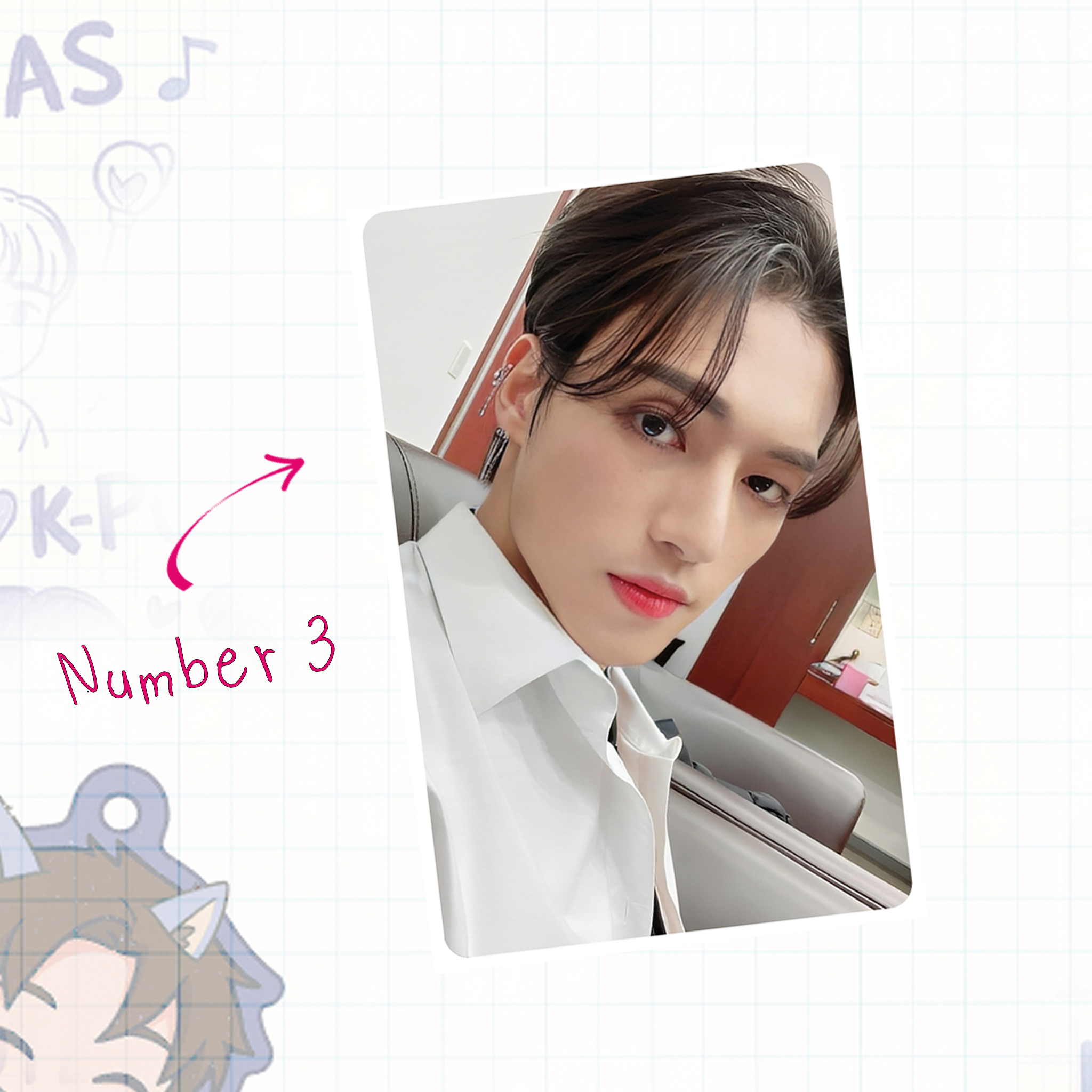 Atz - Woo handmade photocards kpop inspired - Set 1