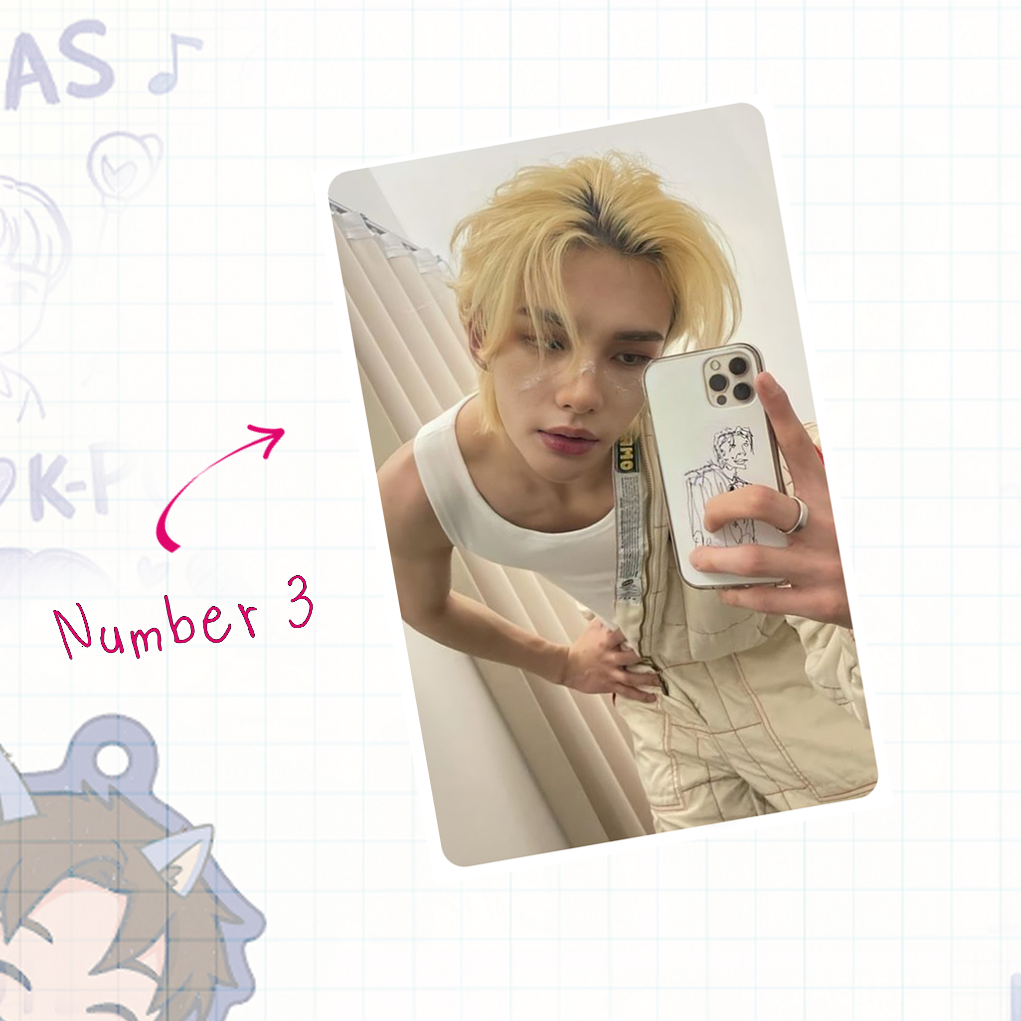 Skz - Hyune handmade photocards kpop inspired - Set 1