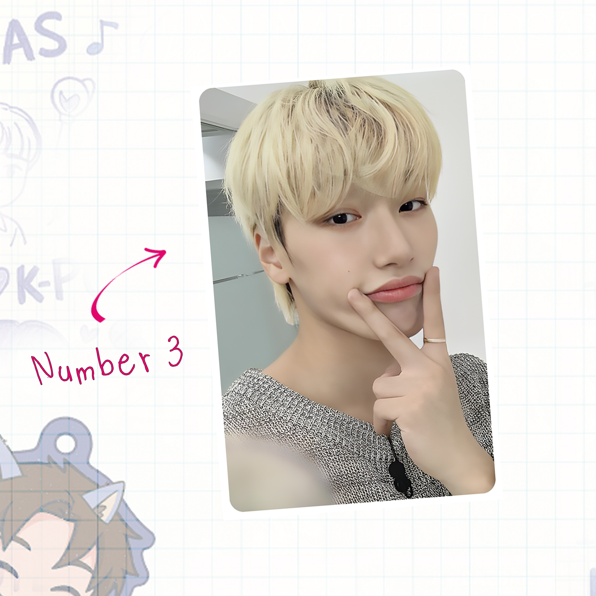 Atz - Sannie handmade photocards kpop inspired - Set 1