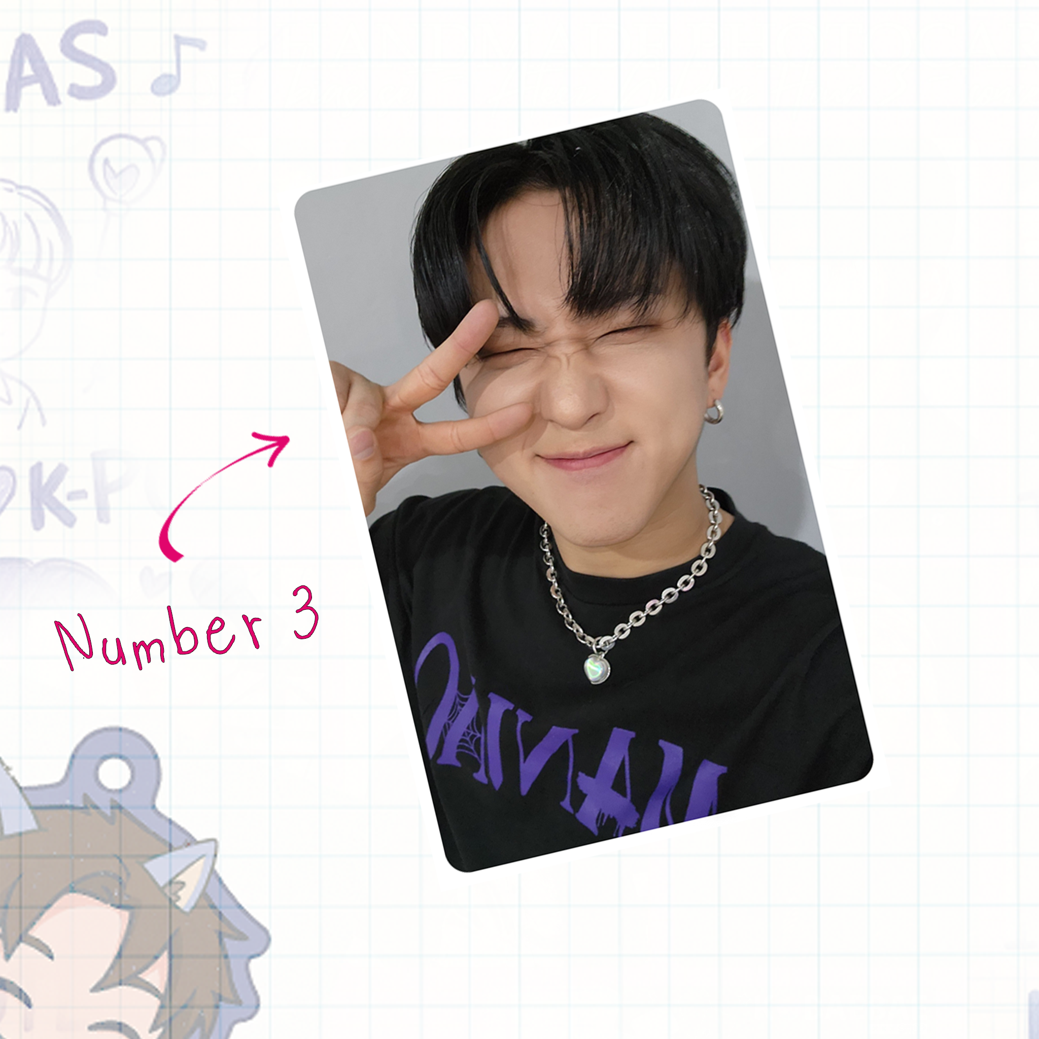 Skz - Binnie handmade photocards kpop inspired - Set 1