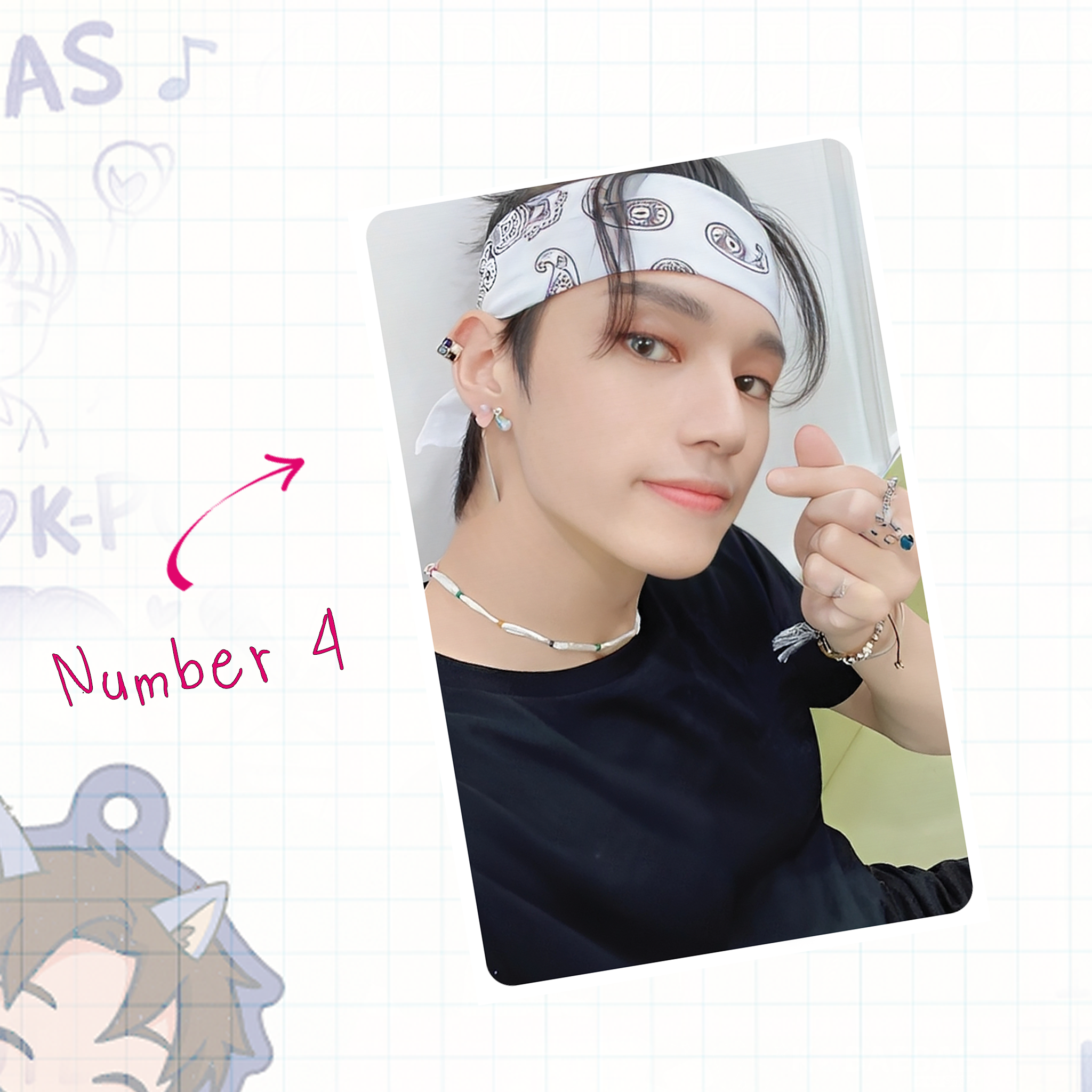 Atz - Woo handmade photocards kpop inspired - Set 1
