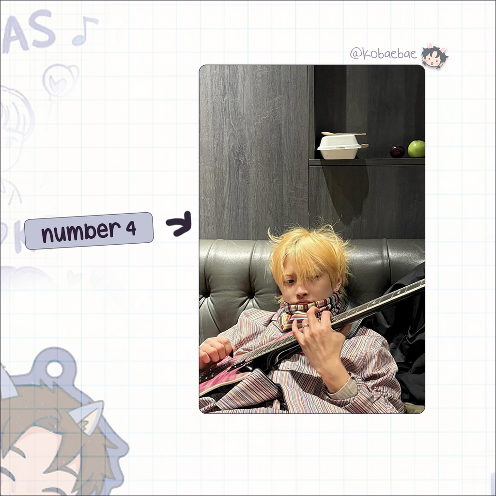 Ateez - Hongjoong handmade photocards kpop inspired - set 7