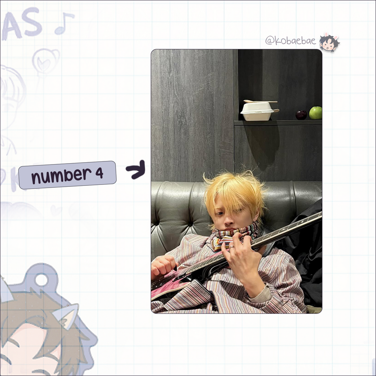 Ateez - Hongjoong handmade photocards kpop inspired - set 7