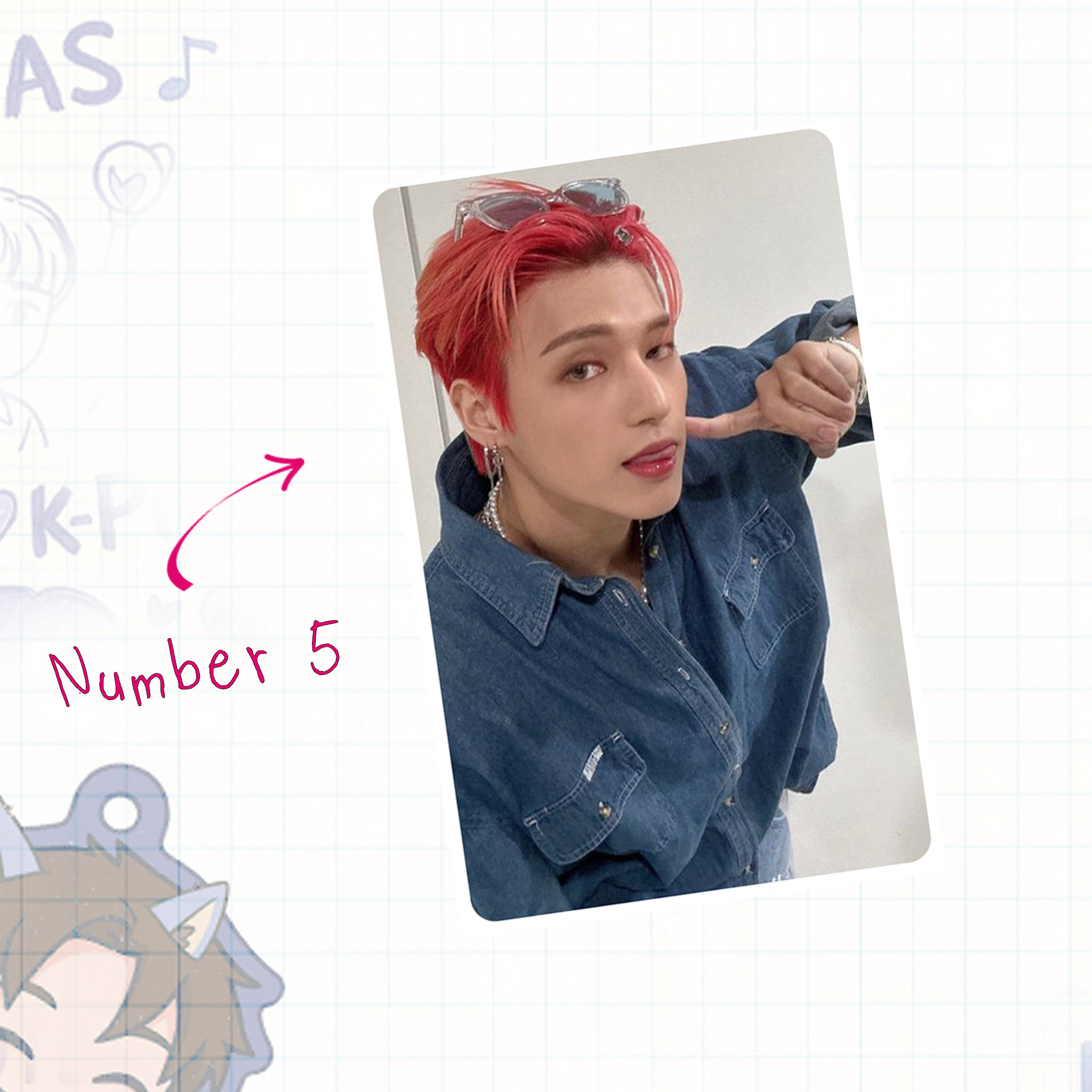 Atz - Woo handmade photocards kpop inspired - Set 1