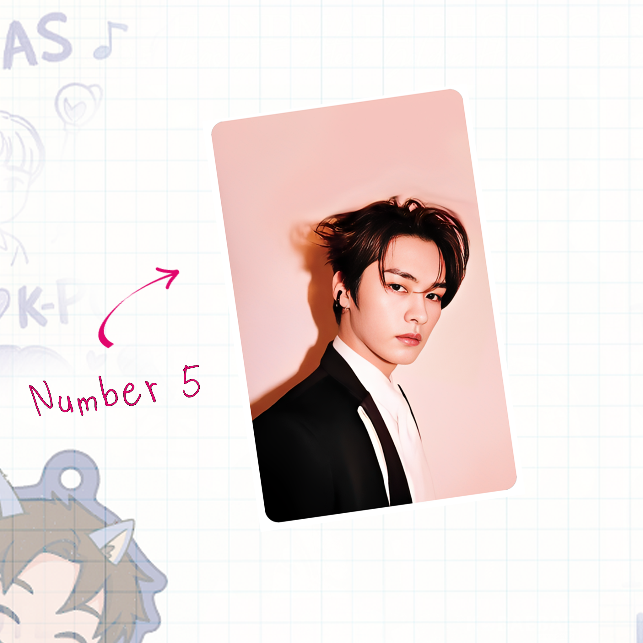 Skz - Lino handmade photocards kpop inspired - Set 1