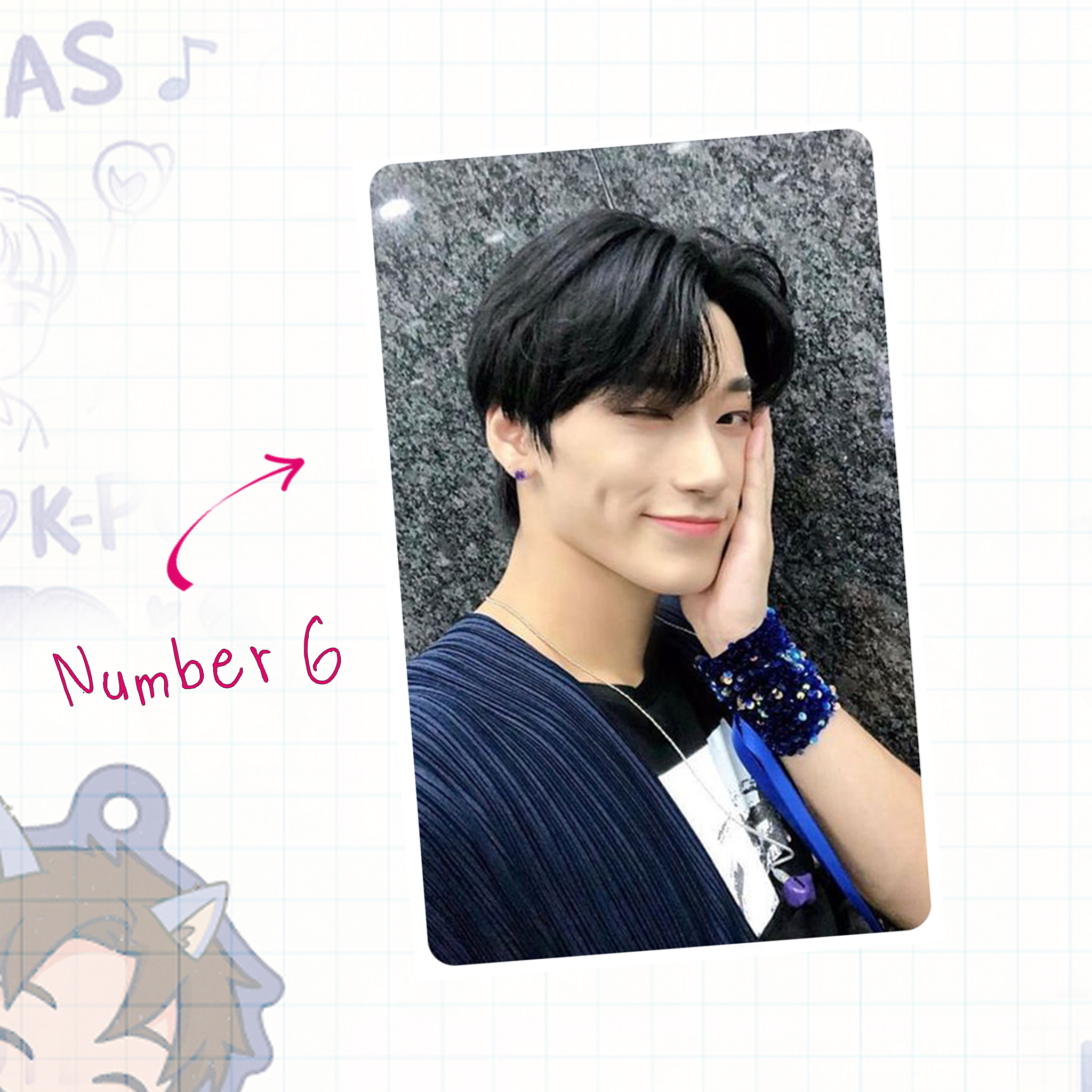 Atz - Sannie handmade photocards kpop inspired - Set 1