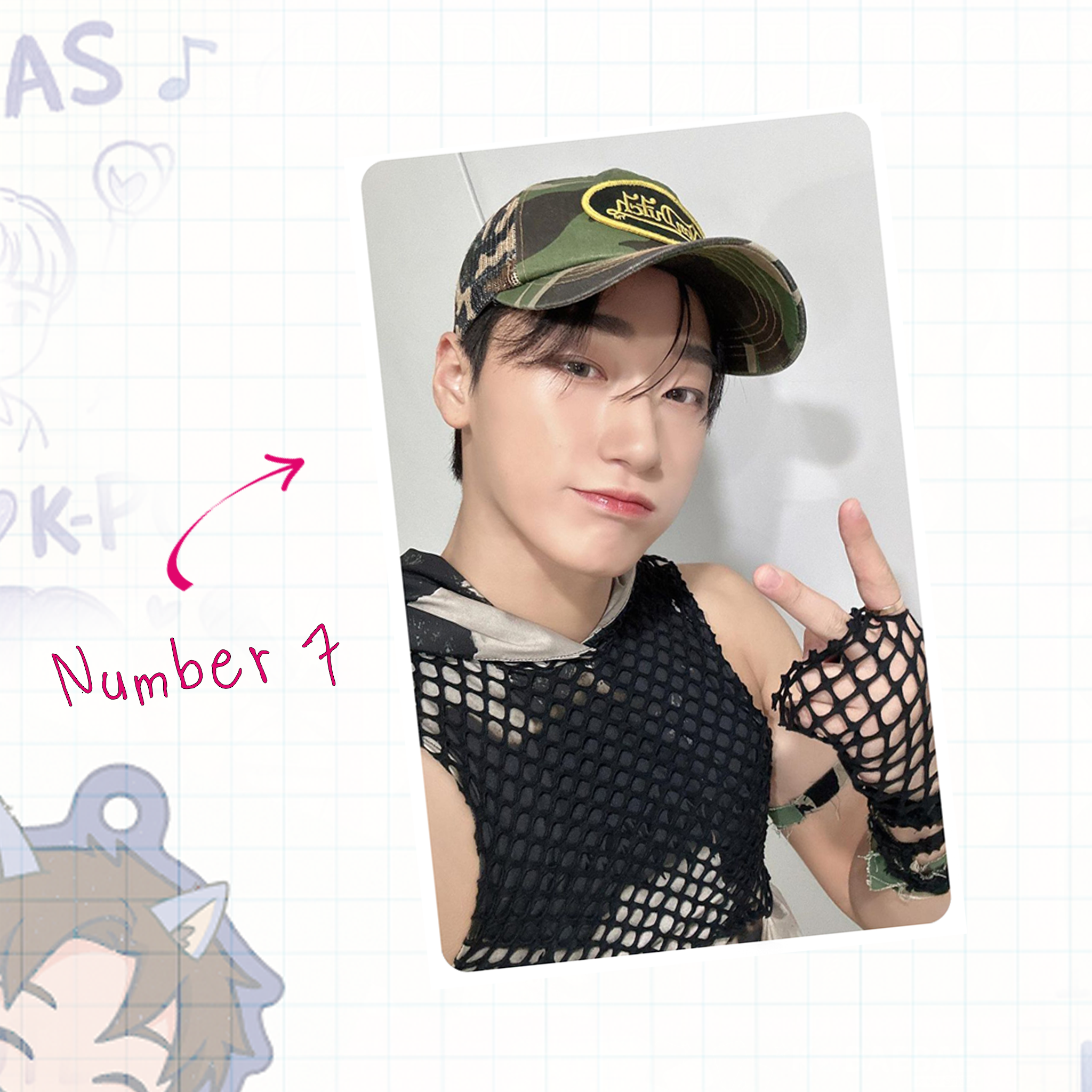Atz - Sannie handmade photocards kpop inspired - Set 1