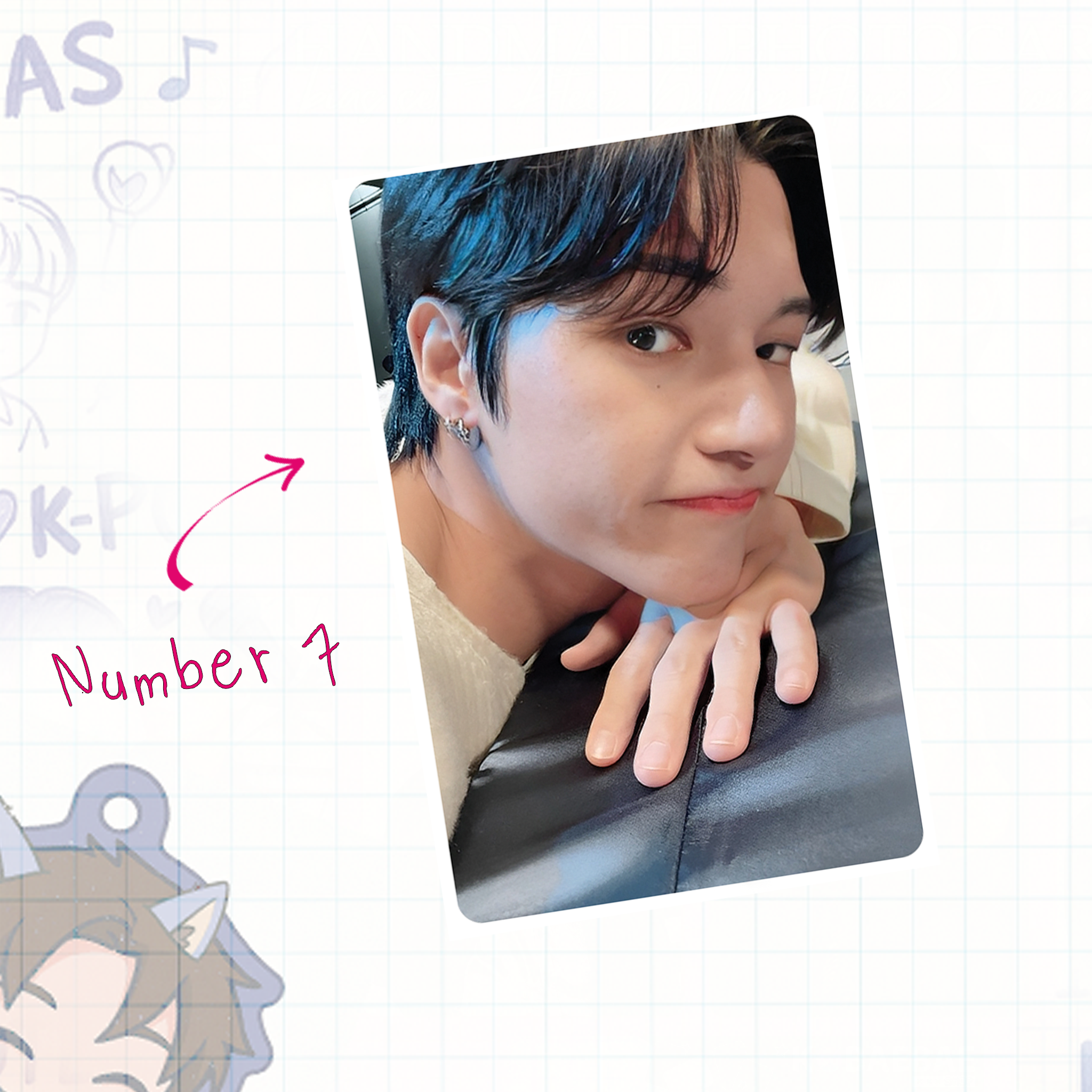 Atz - Woo handmade photocards kpop inspired - Set 1