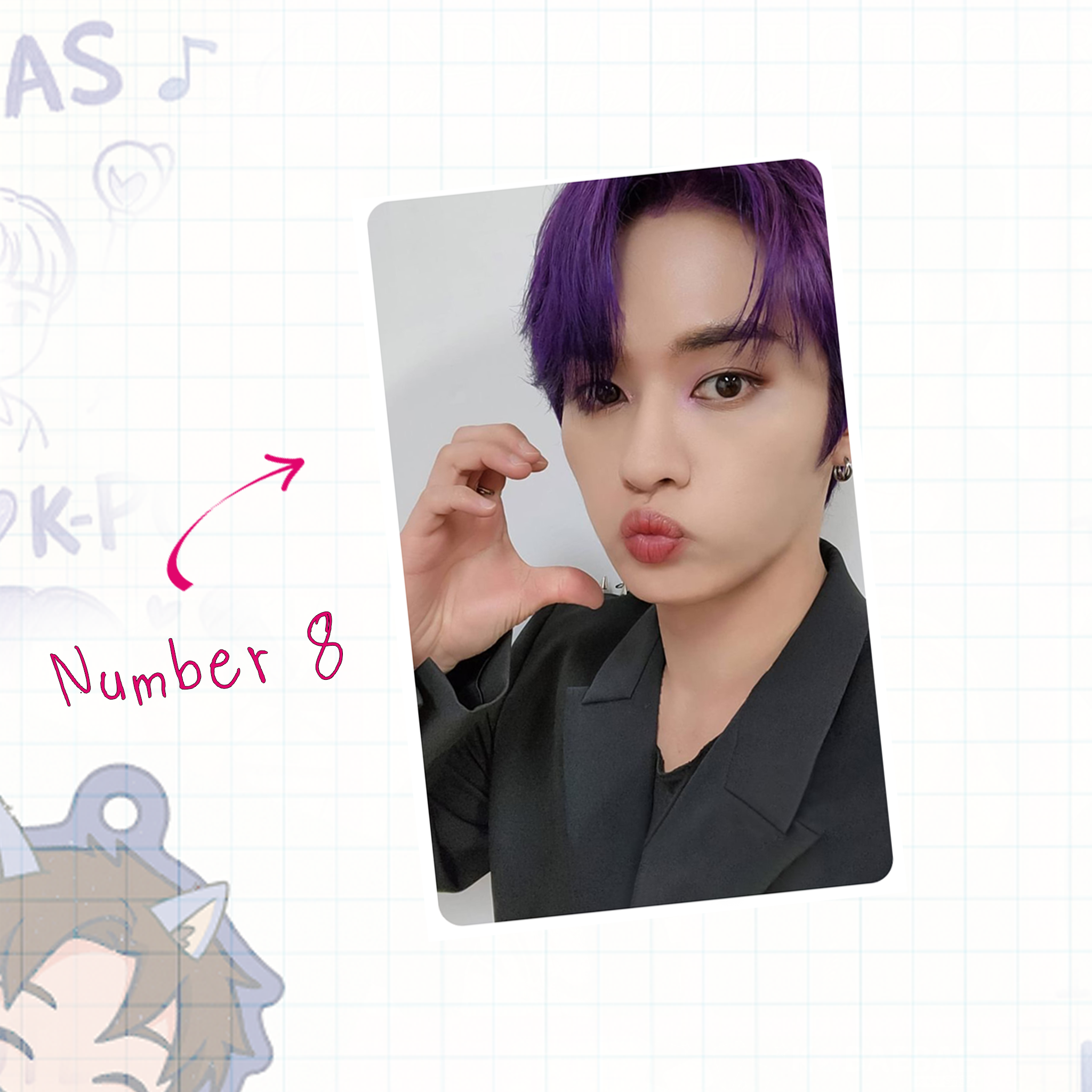 Skz - Lino handmade photocards kpop inspired - Set 1