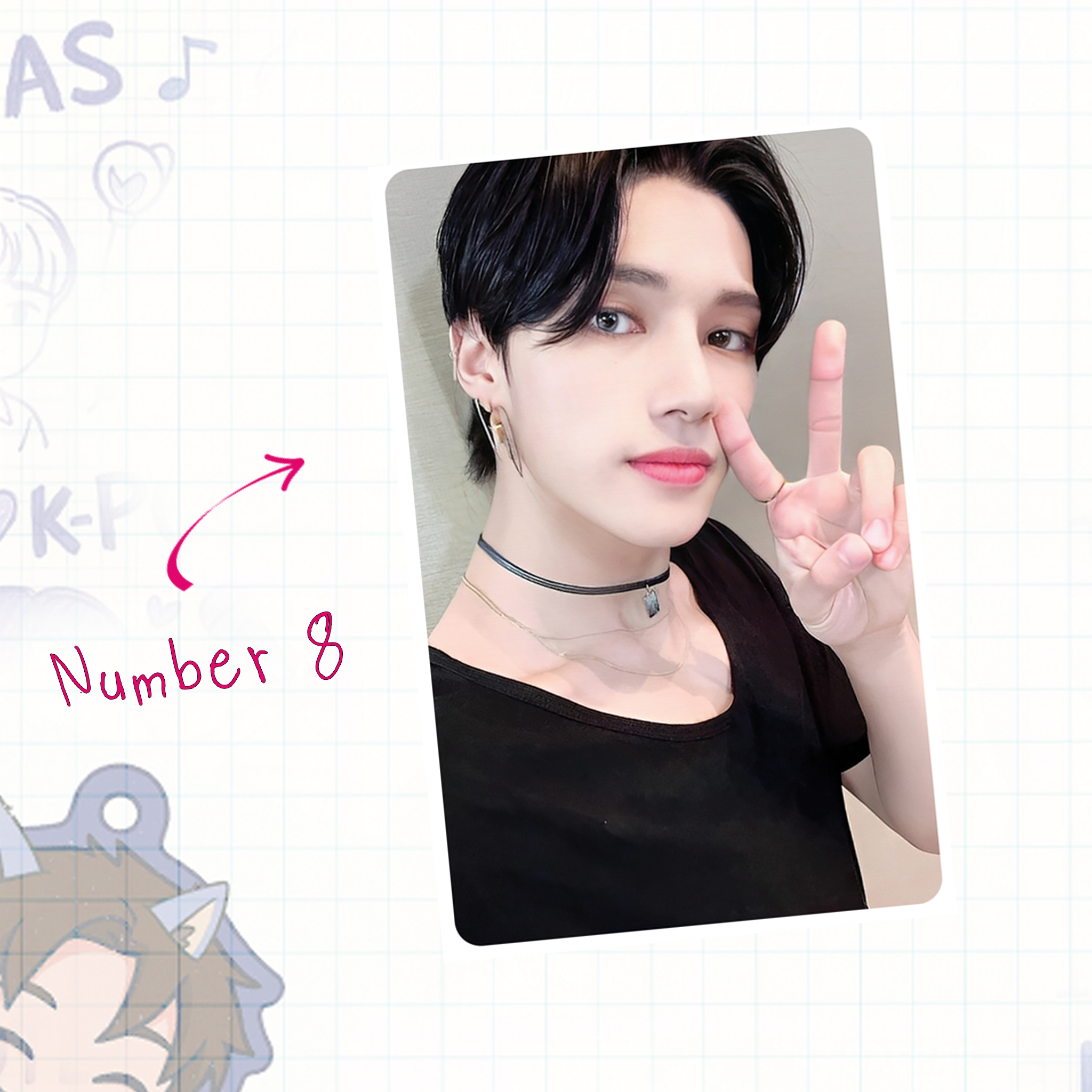 Atz - Woo handmade photocards kpop inspired - Set 1