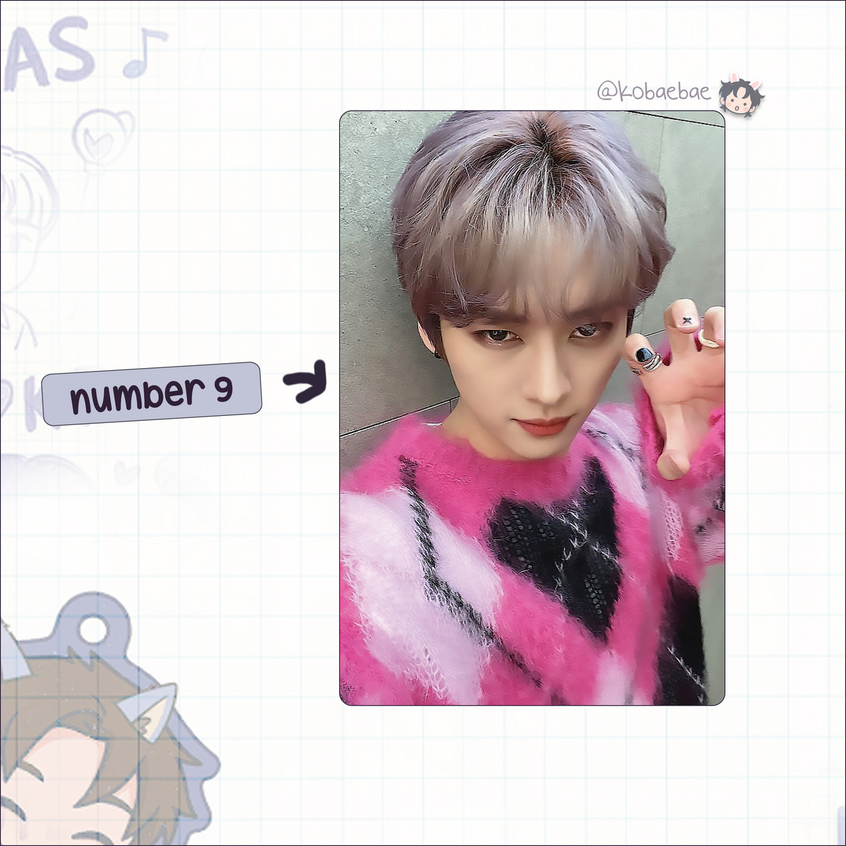 Skz - Lino Handmade photocards kpop inspired - Bias set 4