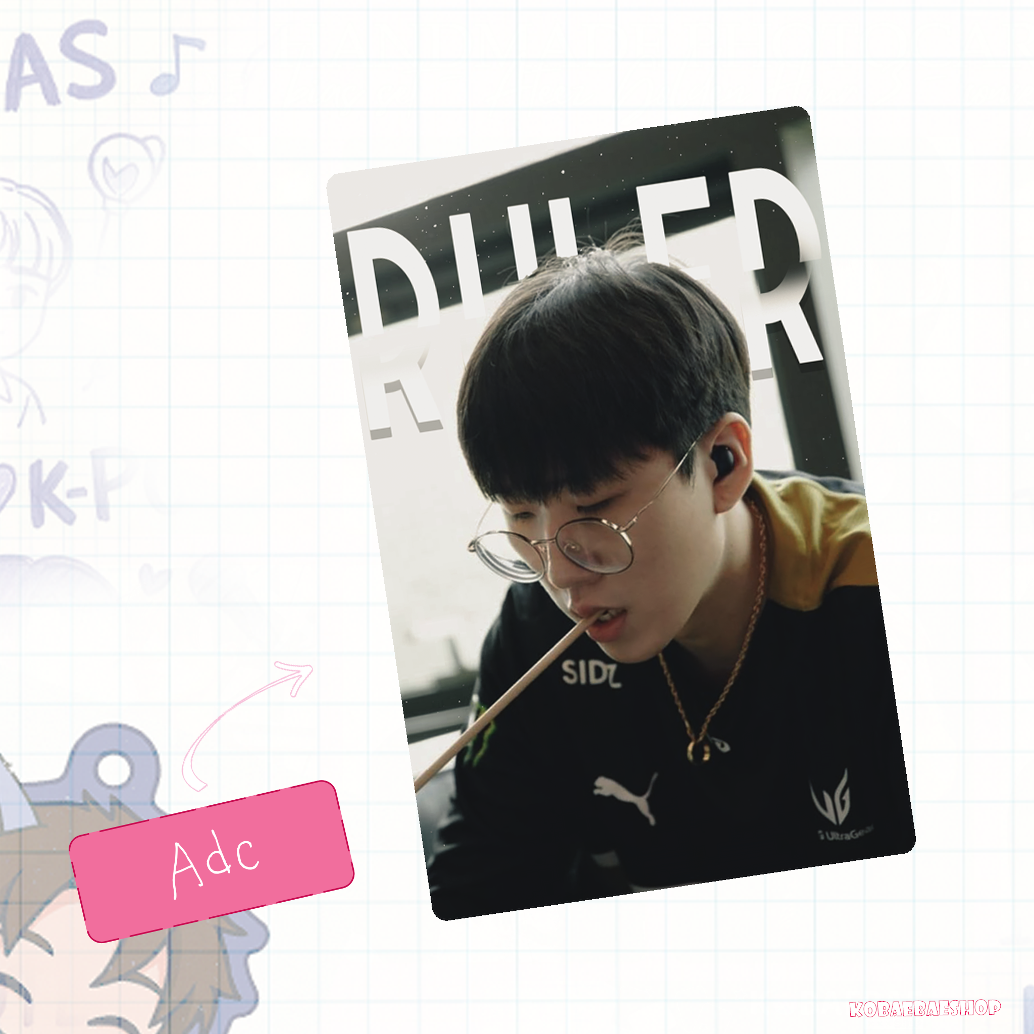 ProPlayer - Team Esports 24 handmade photocards kpop inspired - set 1