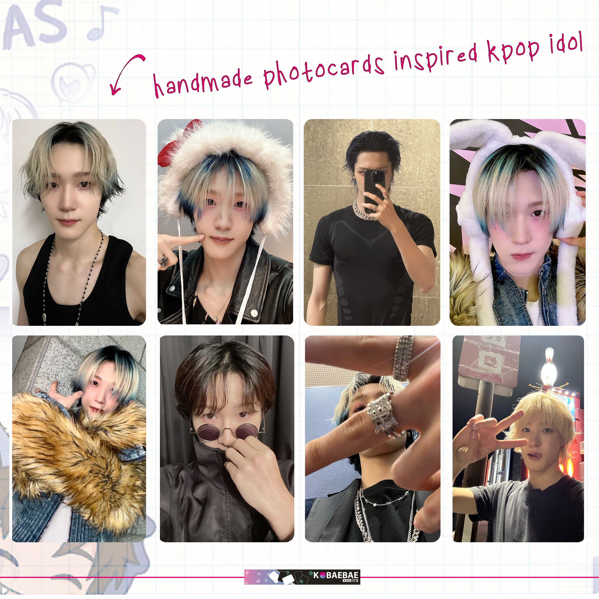 P1H - Shota handmade photocards kpop inspired - Set 1