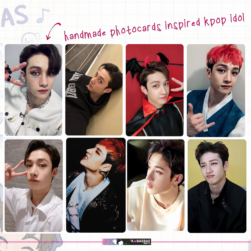 Skz - Channie handmade photocards kpop inspired - Set 1