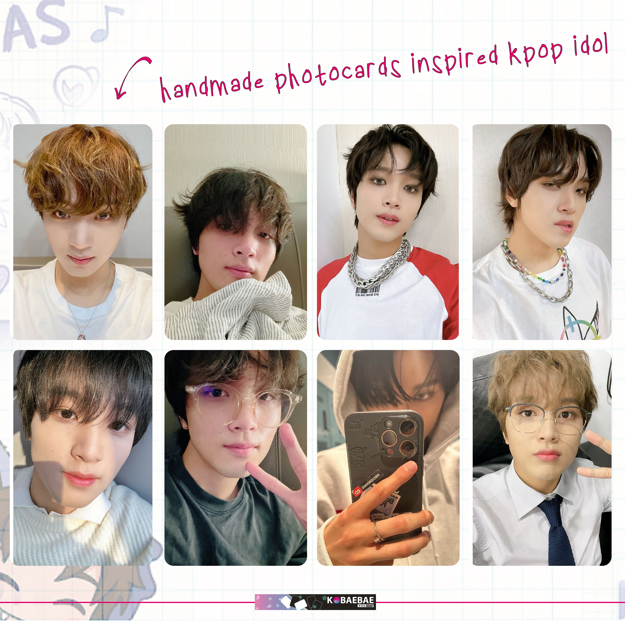 NeoUnit - Hae handmade photocards kpop inspired - Set 1