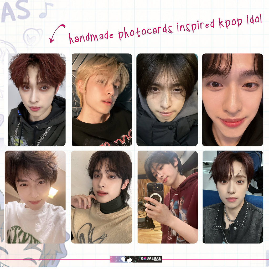 XHR - Gao handmade photocards kpop inspired - Set 1