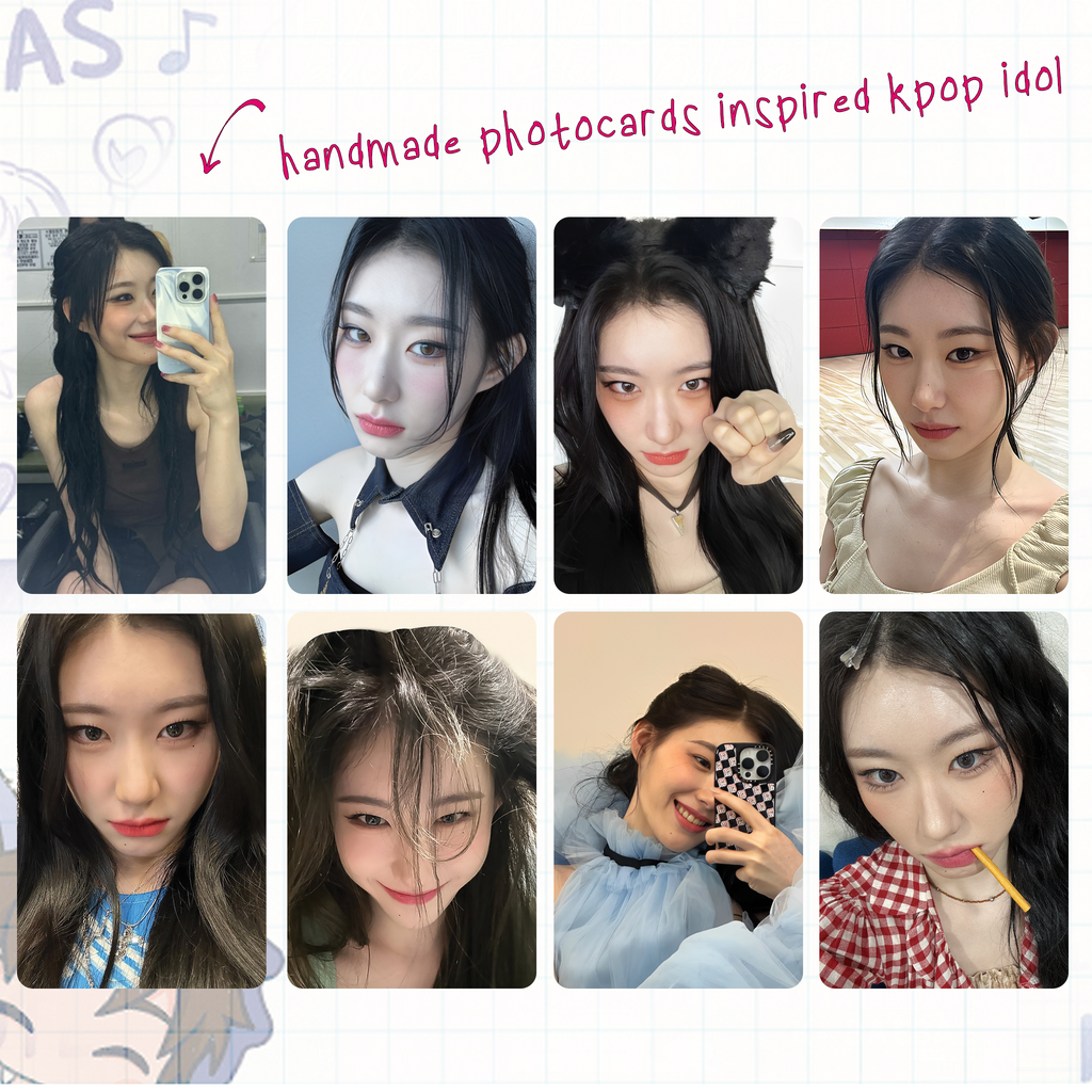 Itz - Chae handmade photocards kpop inspired - Set 1