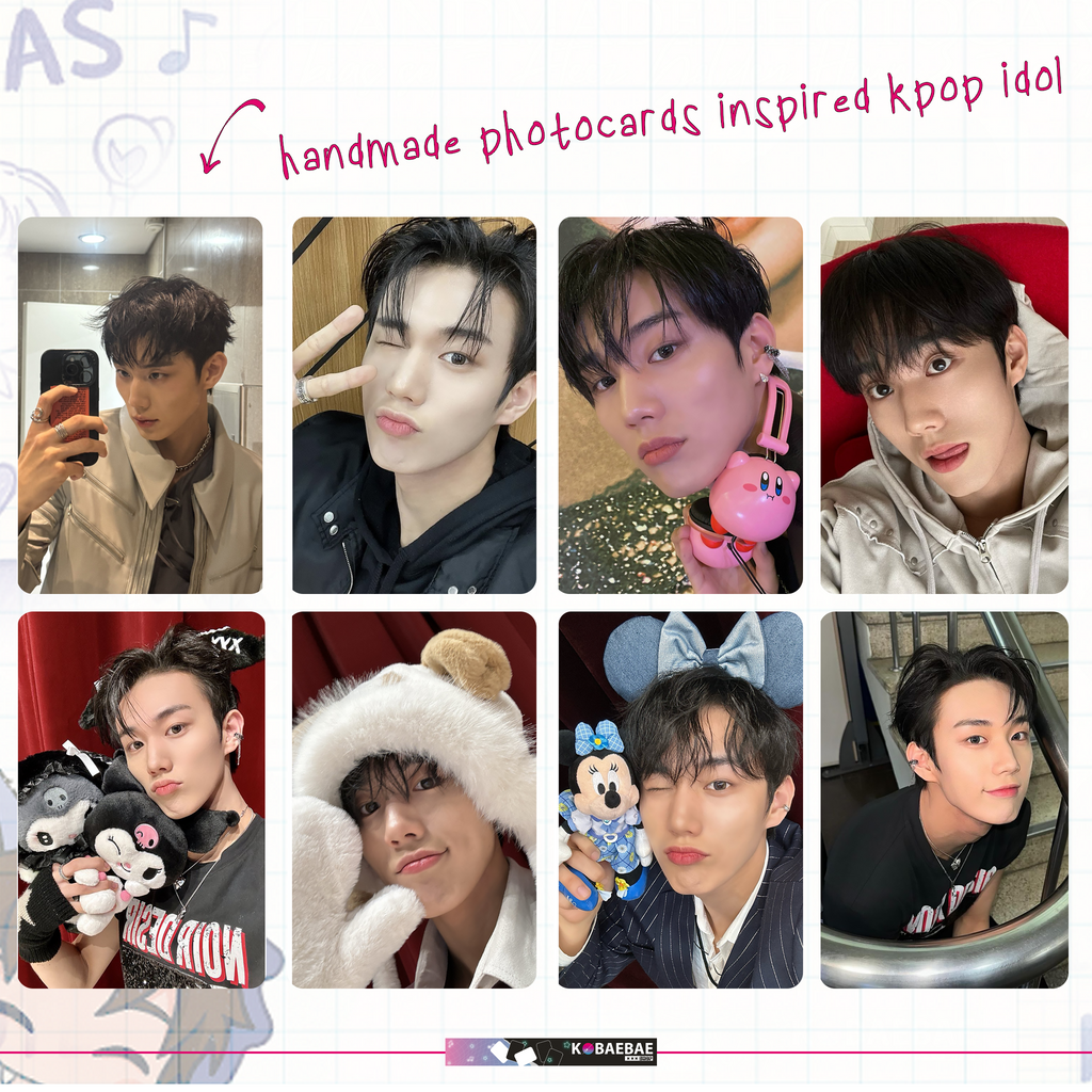 P1H - Tak handmade photocards kpop inspired - Set 1