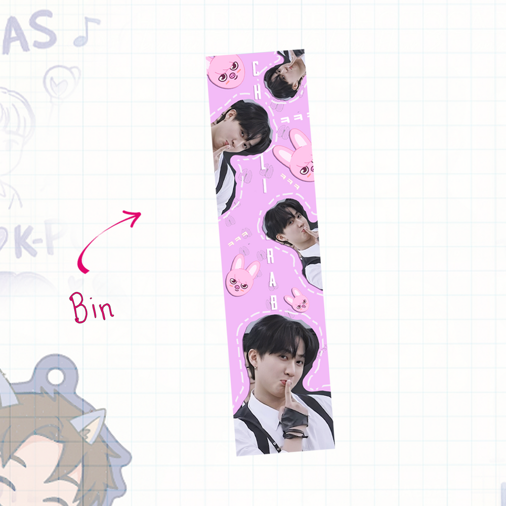 Skz Handmade Holographic Bookmarks - Textured Lamination - set 7