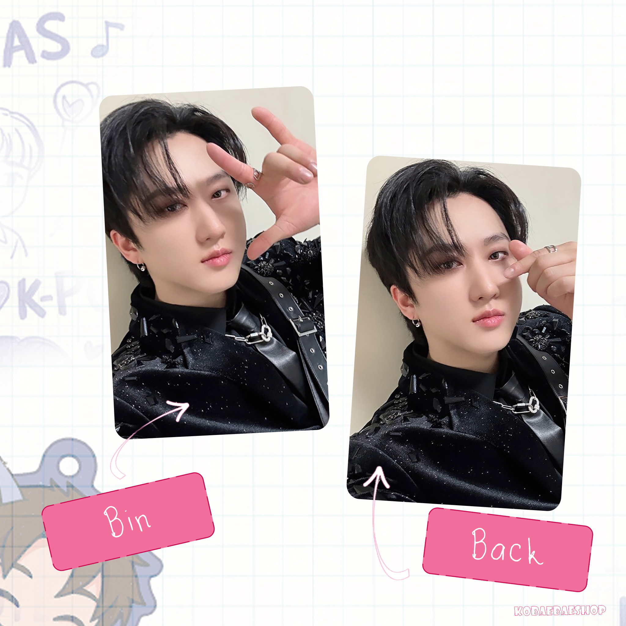 Skz - Happy New Year (25) Handmade photocards kpop inspired - Double side set