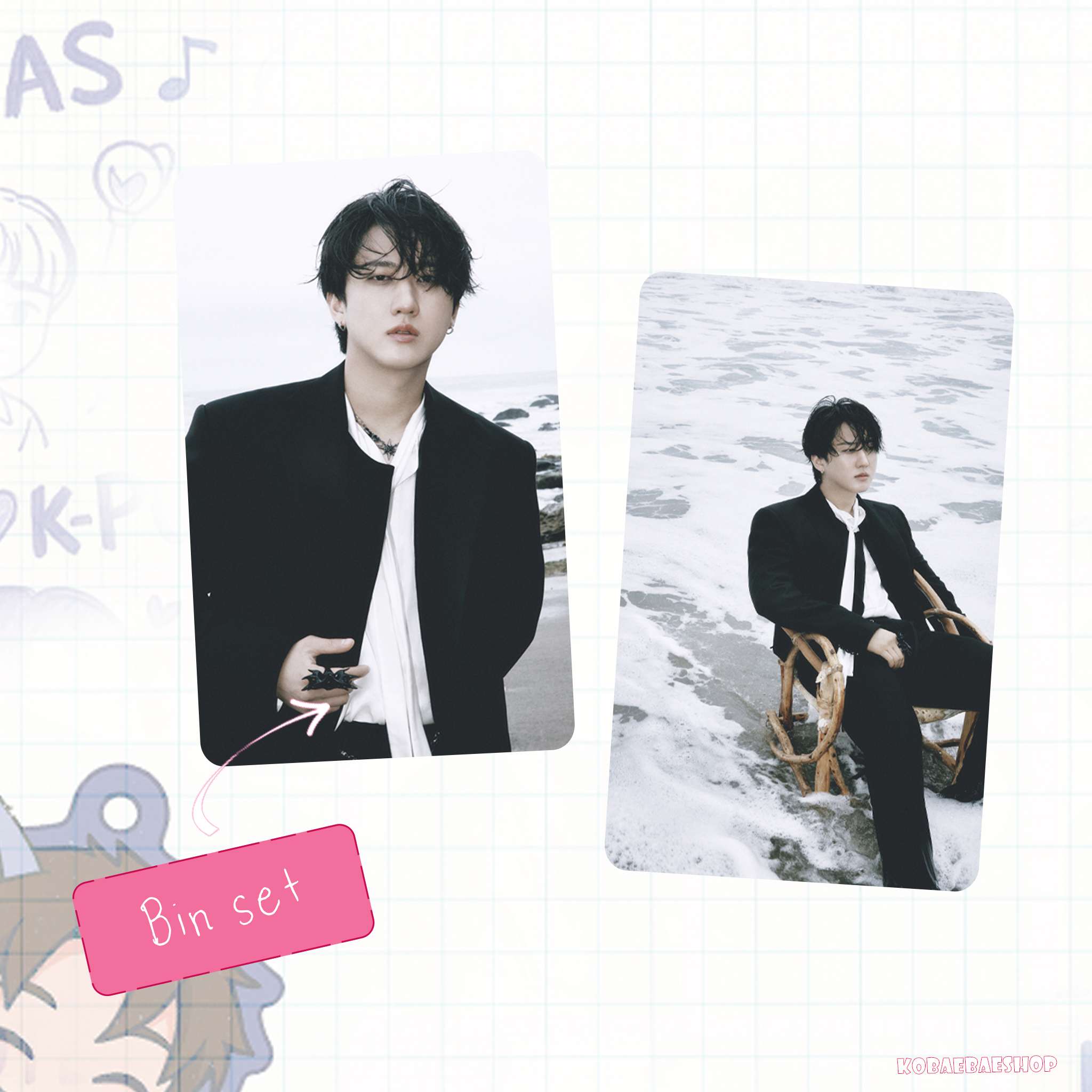 Skz - Doit  handmade photocards kpop inspired - Double set 1