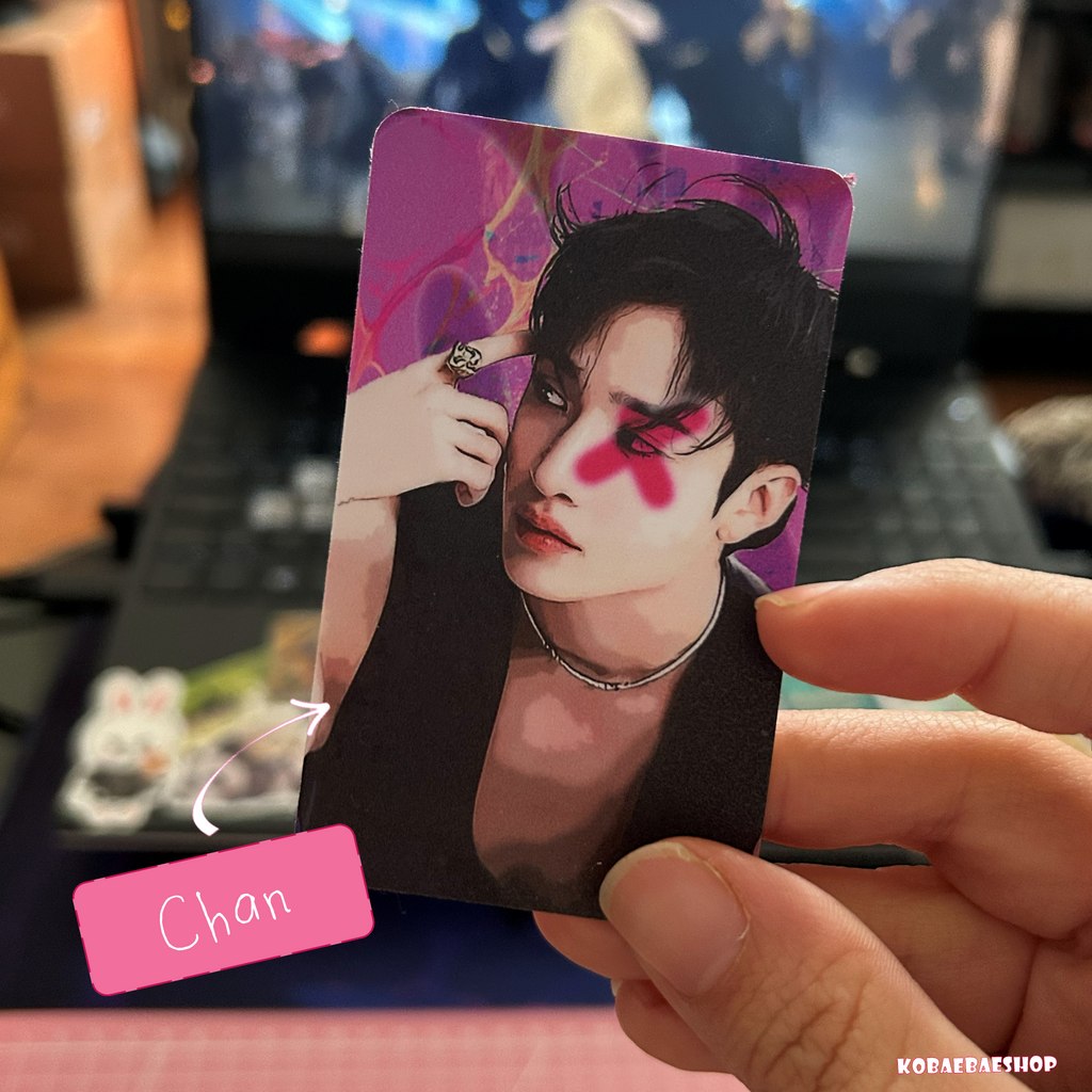 Skz - Arcane vibes  handmade photocards kpop inspired - Holo set