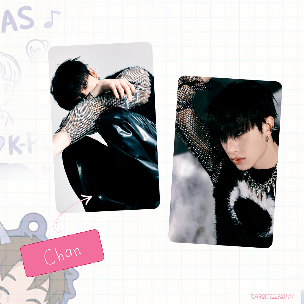 Skz - Teaser 3 (a.t.e)  handmade photocards kpop inspired - Double bias set