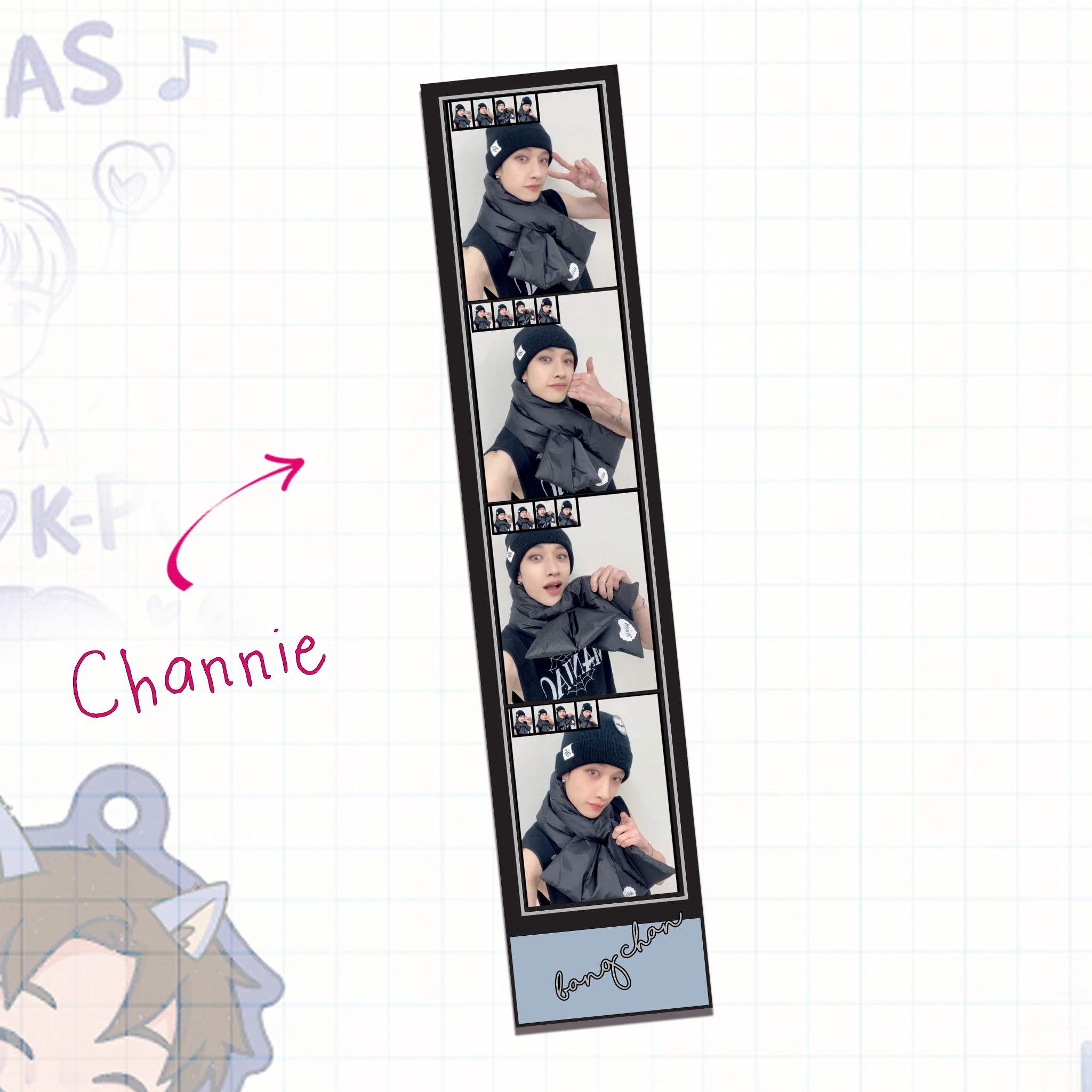 Skz – Handmade Filmstrips | Satin Photo Card Strip (One Side Print) set 1