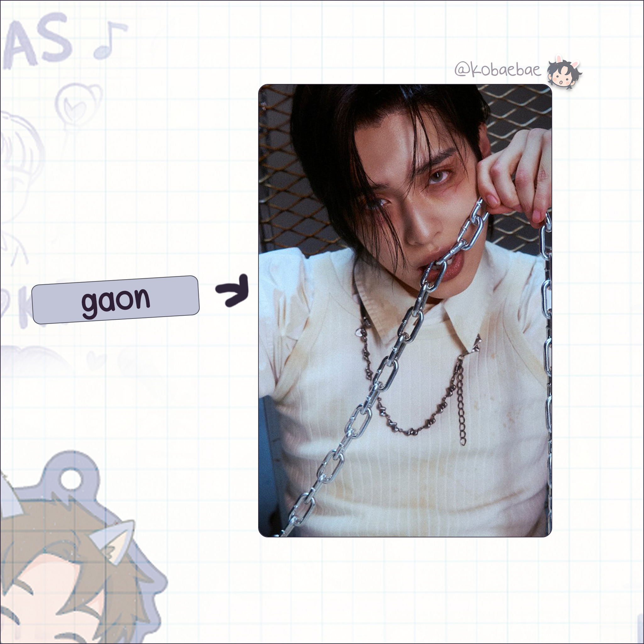 XHR - Fire My Sweet Mis. Handmade photocards kpop inspired - Bias set