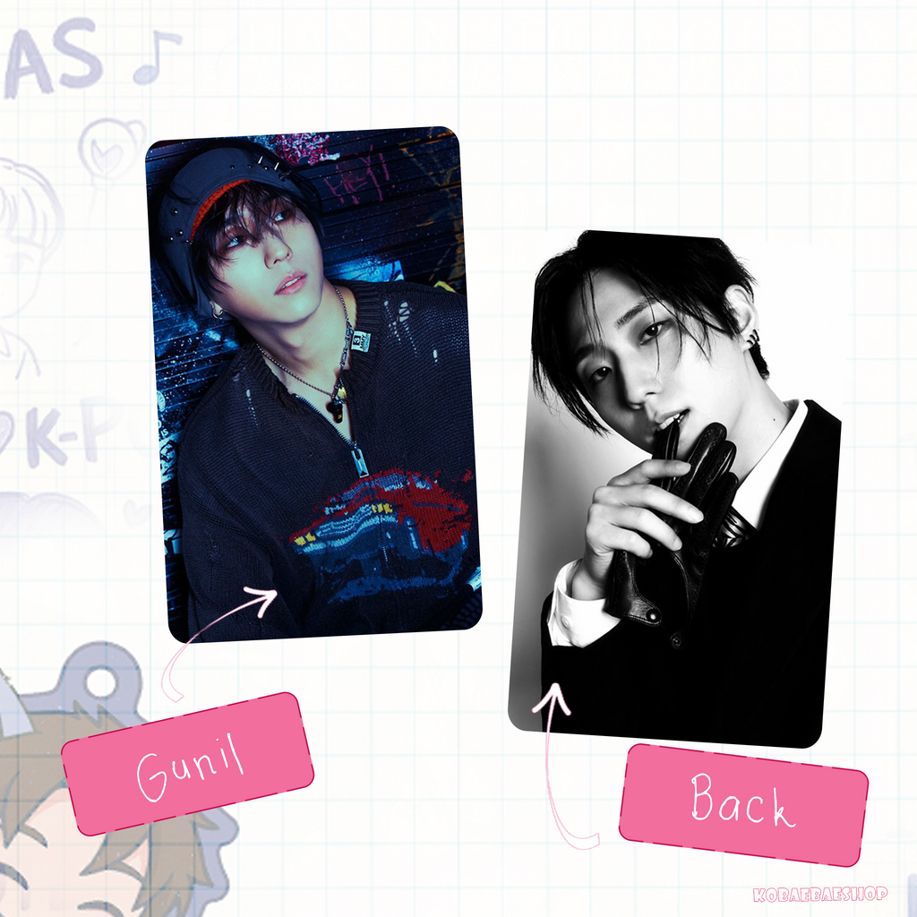 XHR - Beutiful Lie Handmade photocards kpop inspired - Double side set