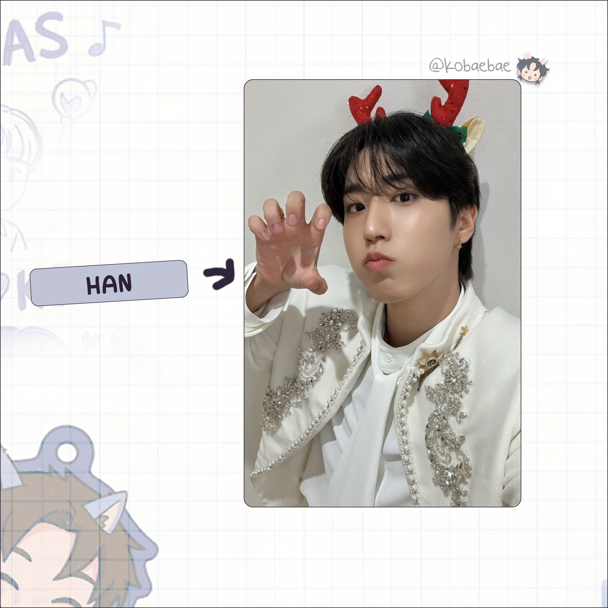 Skz - Handmade photocards kpop inspired - Christmas Calendar Bias Set