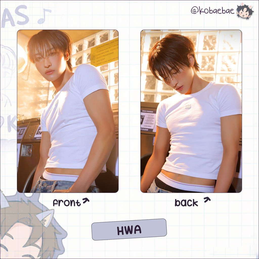 Atz - Golden H. 3 -  Handmade photocards kpop inspired - Set 1 Double side