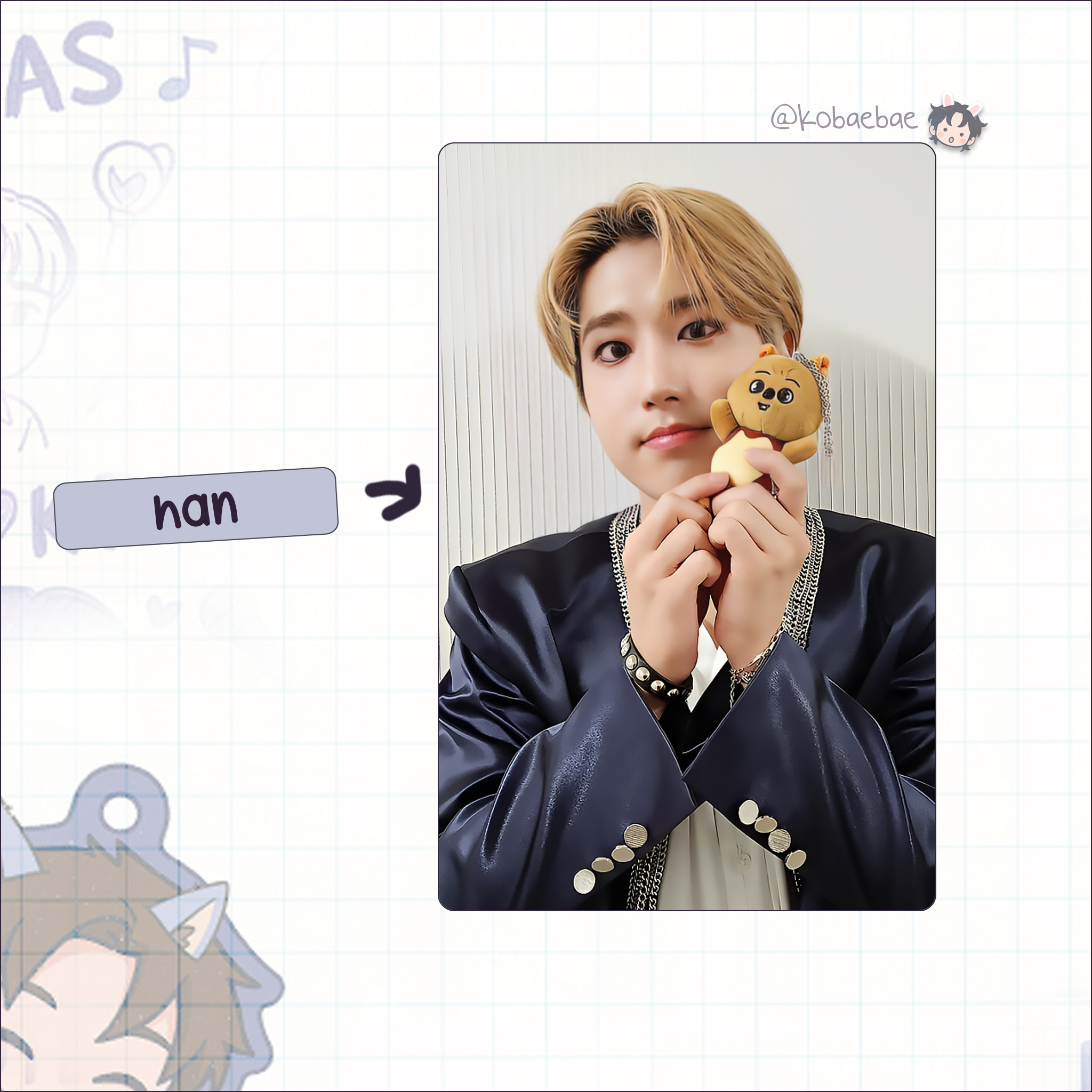 Skz - Handmade photocards kpop inspired - Selfie with Skzoo set 1