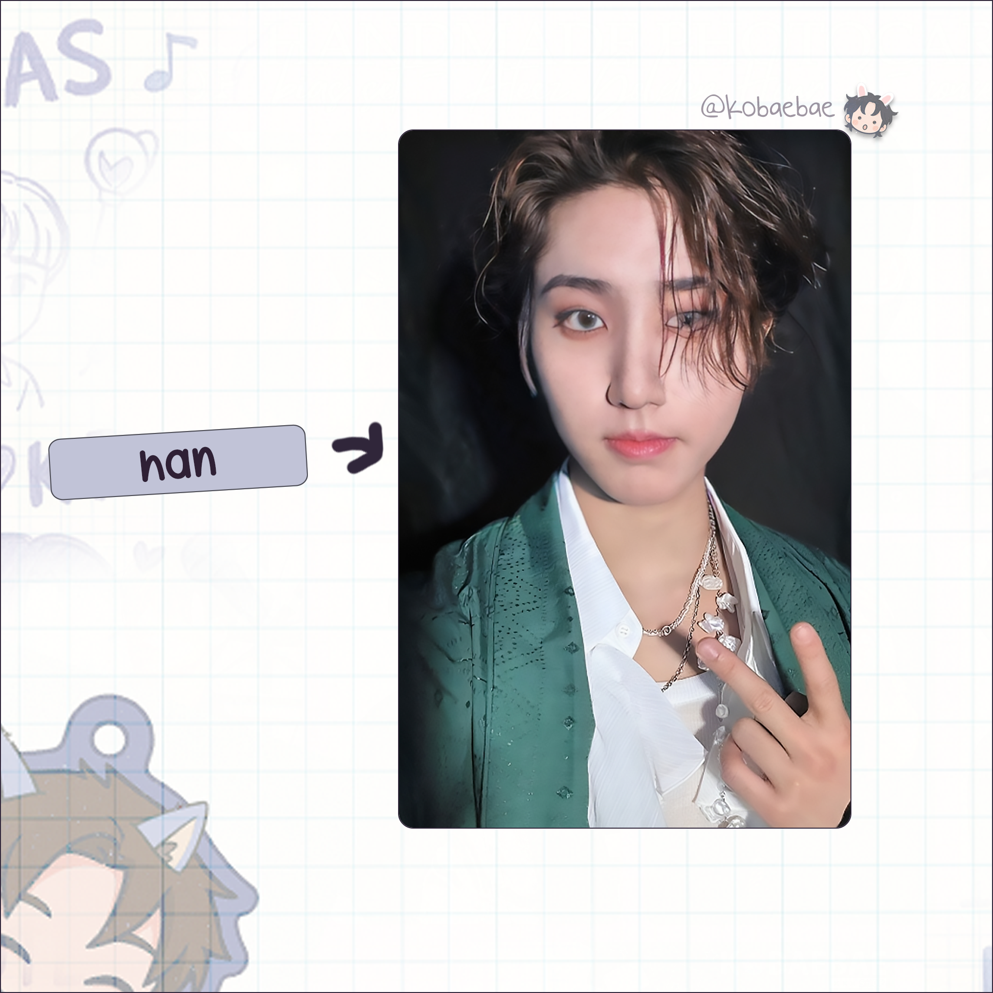 Skz - Handmade photocards kpop inspired - M.elon set 1