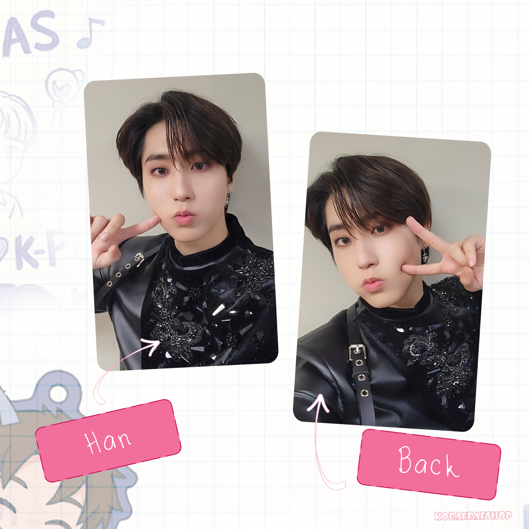Skz - Happy New Year (25) Handmade photocards kpop inspired - Double side set