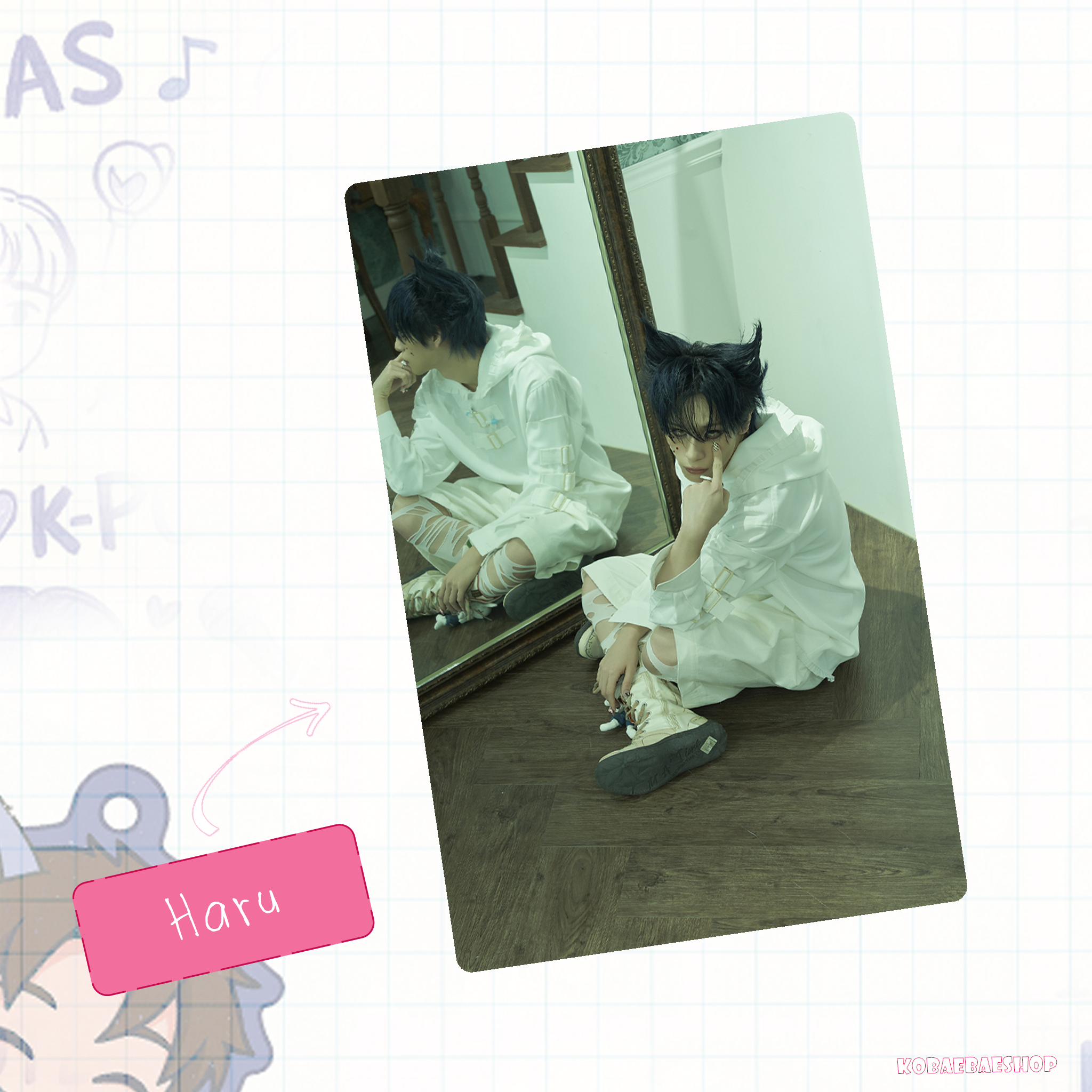 Xlov - Mini Album Handmade photocards kpop inspired - Bias Set 3