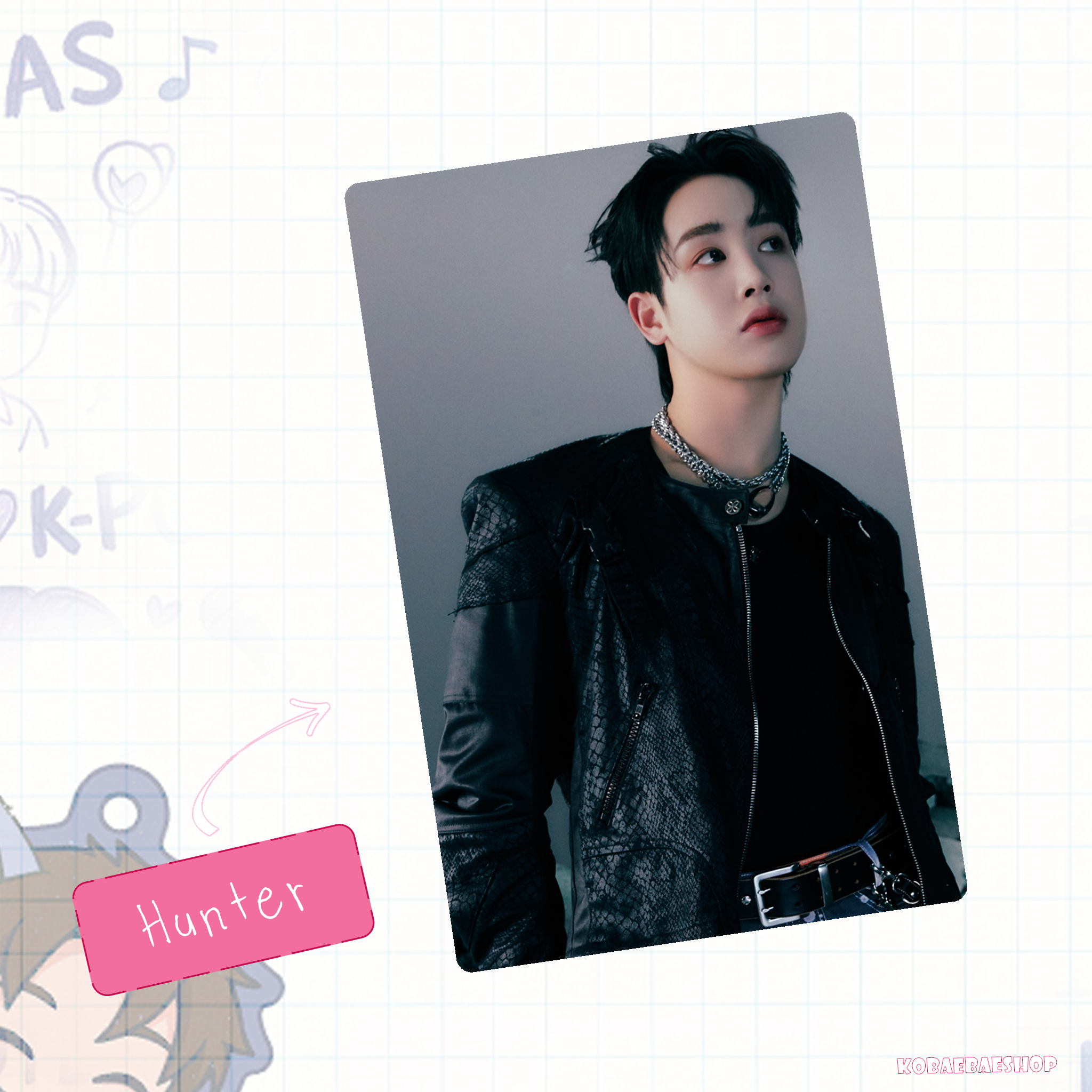 Xkrs - Watch Out (Hik. vers) Handmade photocards kpop inspired - Bias set