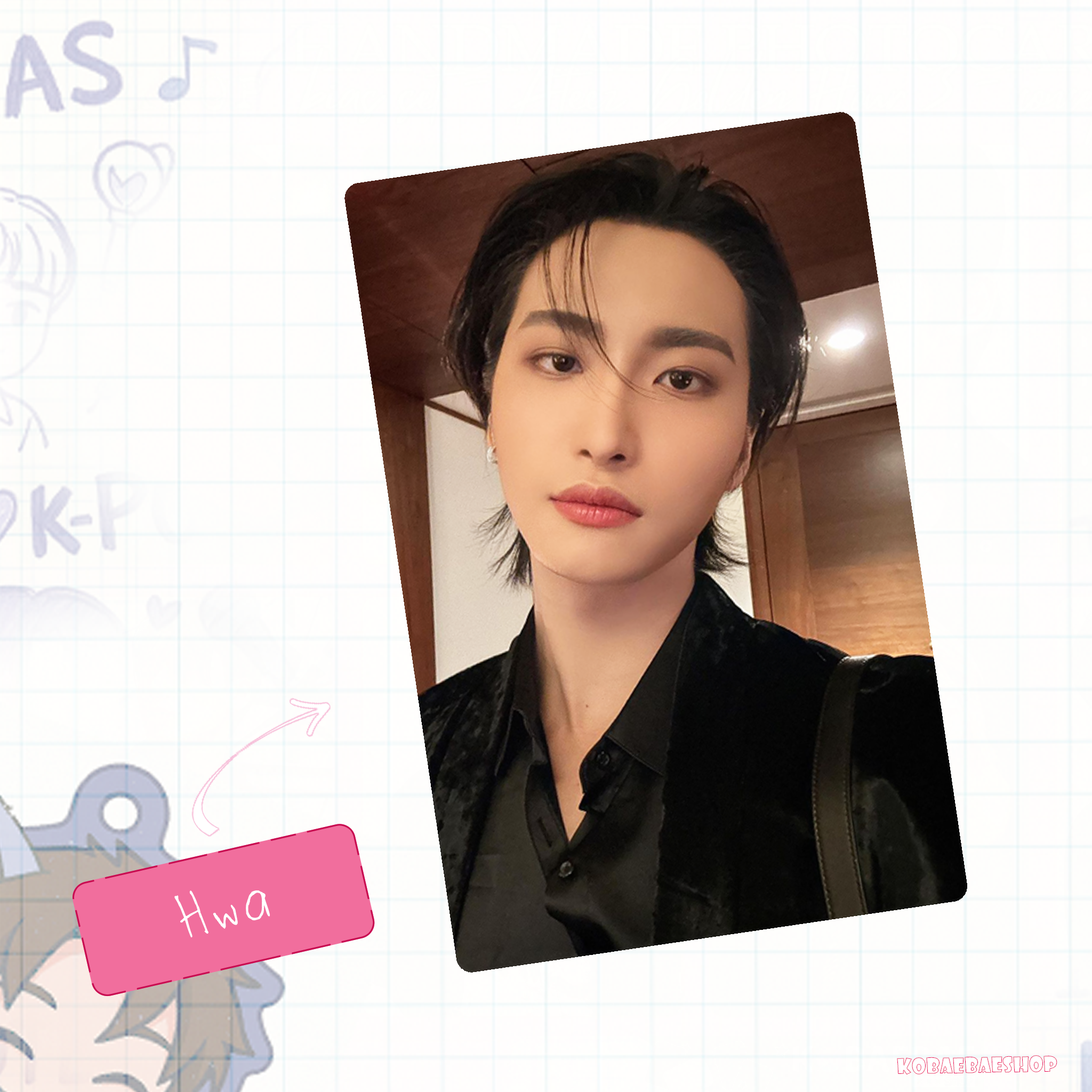 Atz - Glitters holo set  handmade photocards kpop inspired -