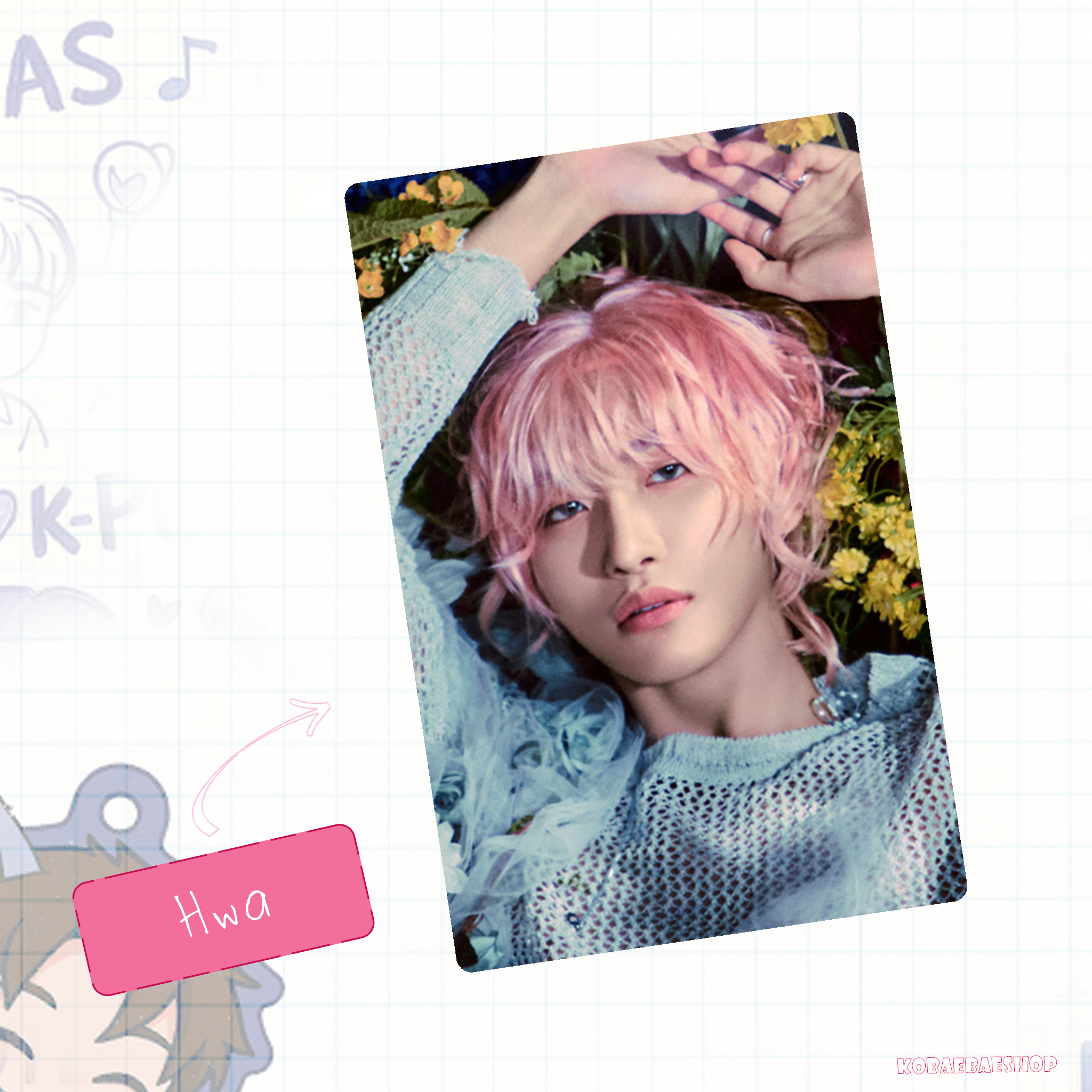 Atz - Golden H. 2 -  Handmade photocards kpop inspired - Diary vers.