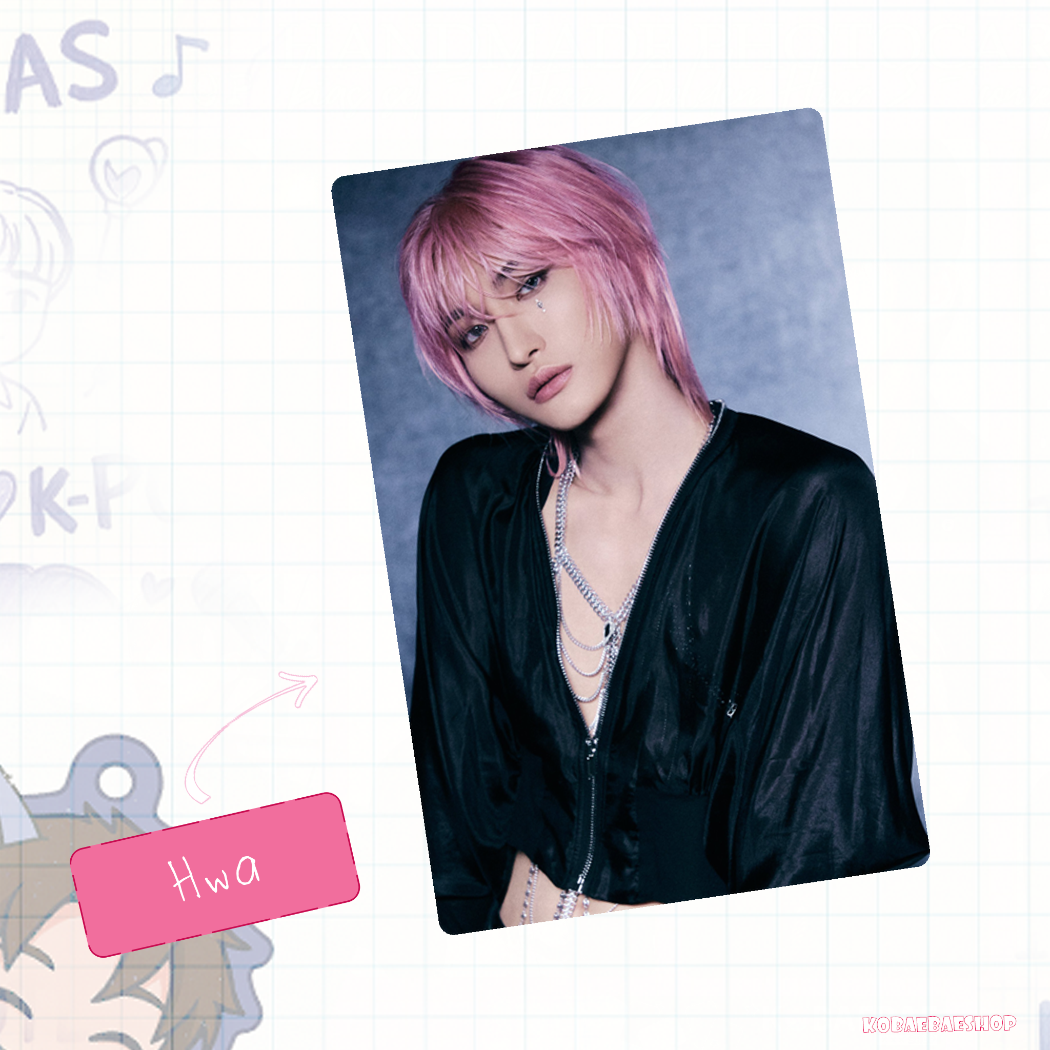 Atz - Golden H. 2 -  Handmade photocards kpop inspired - For vers.