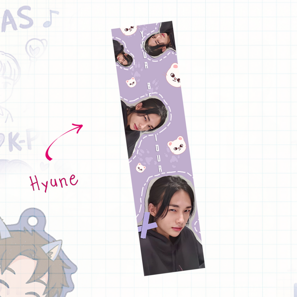 Skz Handmade Holographic Bookmarks - Textured Lamination - set 7