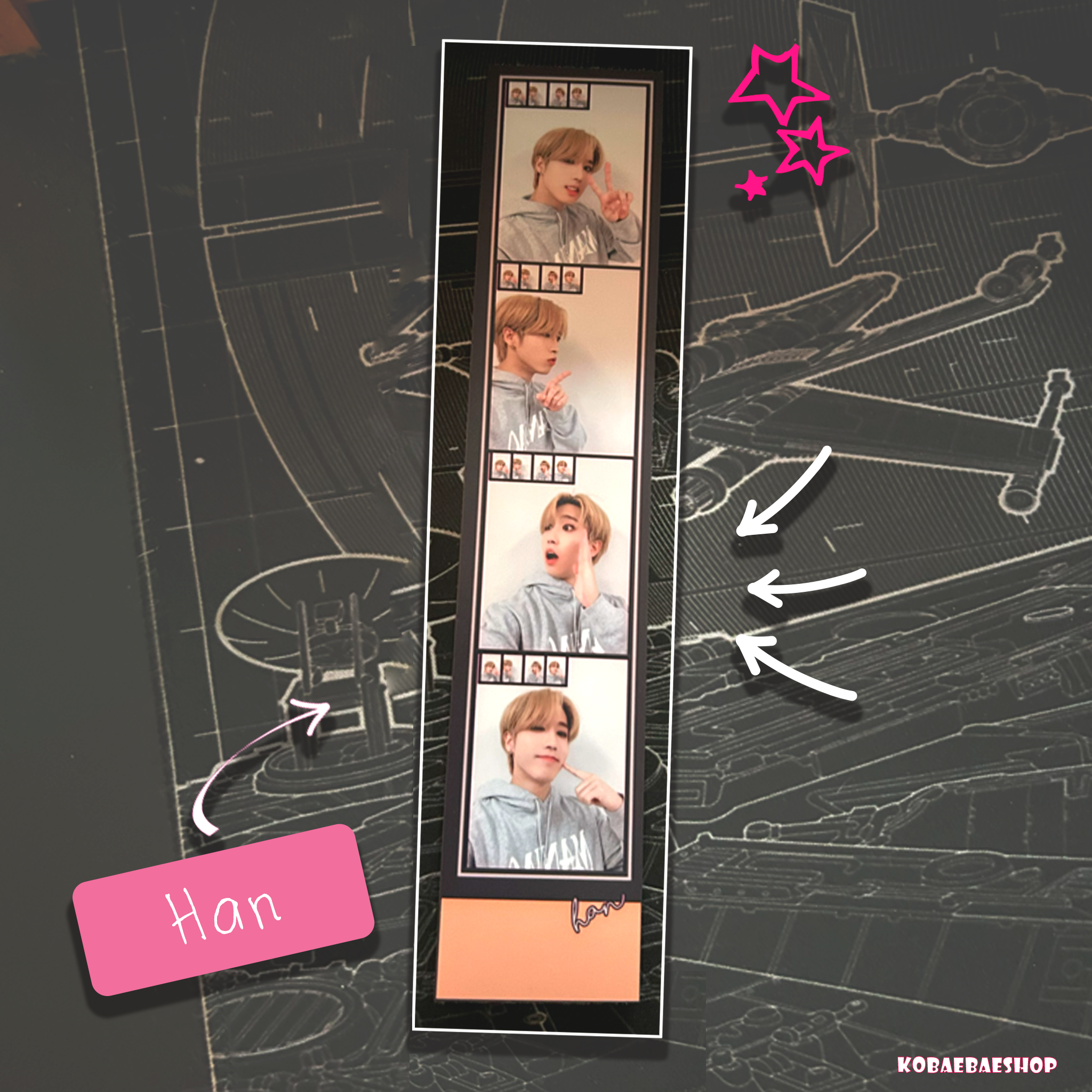 Skz – Handmade Filmstrips | Satin Photo Card Strip (One Side Print) set 1