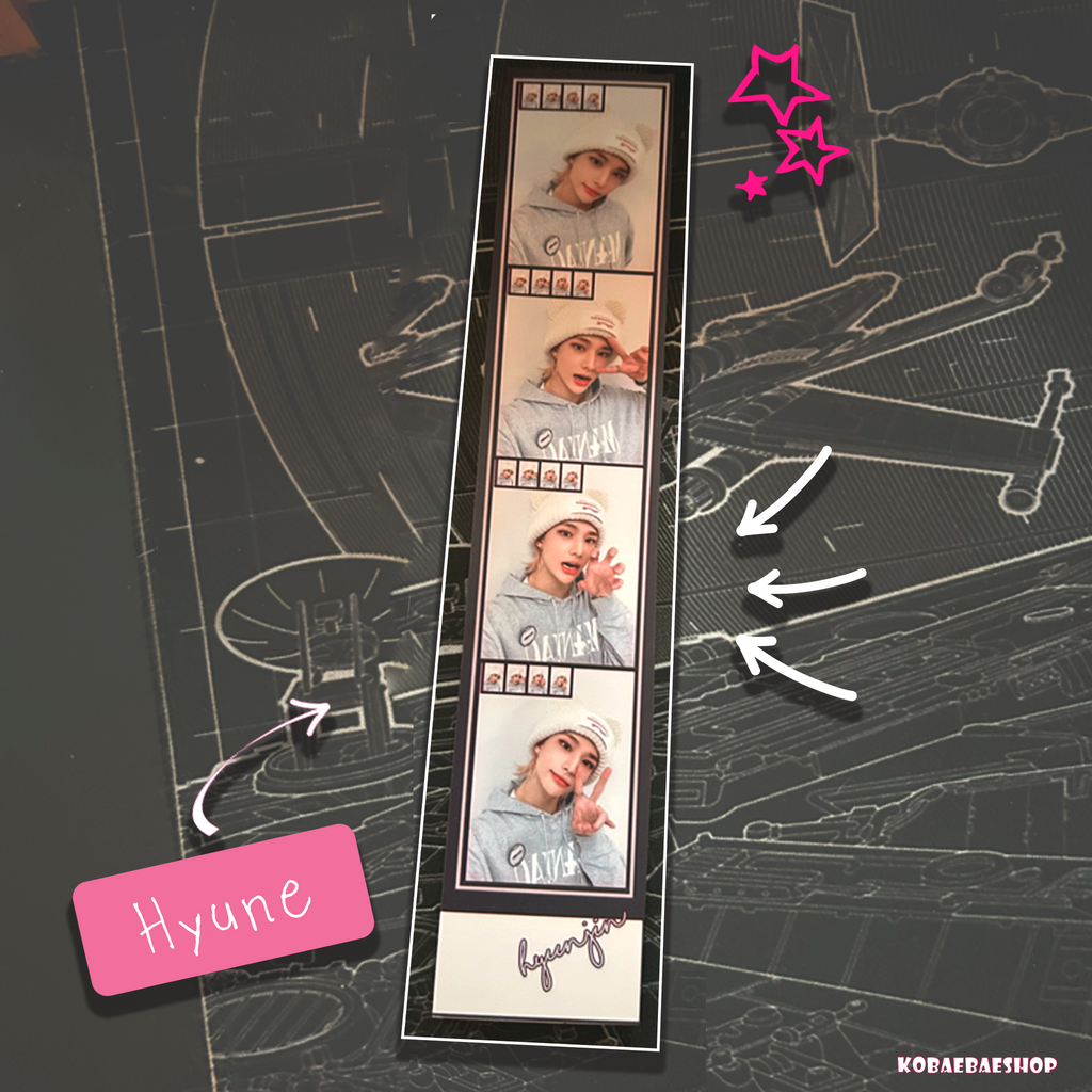 Skz – Handmade Filmstrips | Satin Photo Card Strip (One Side Print) set 1